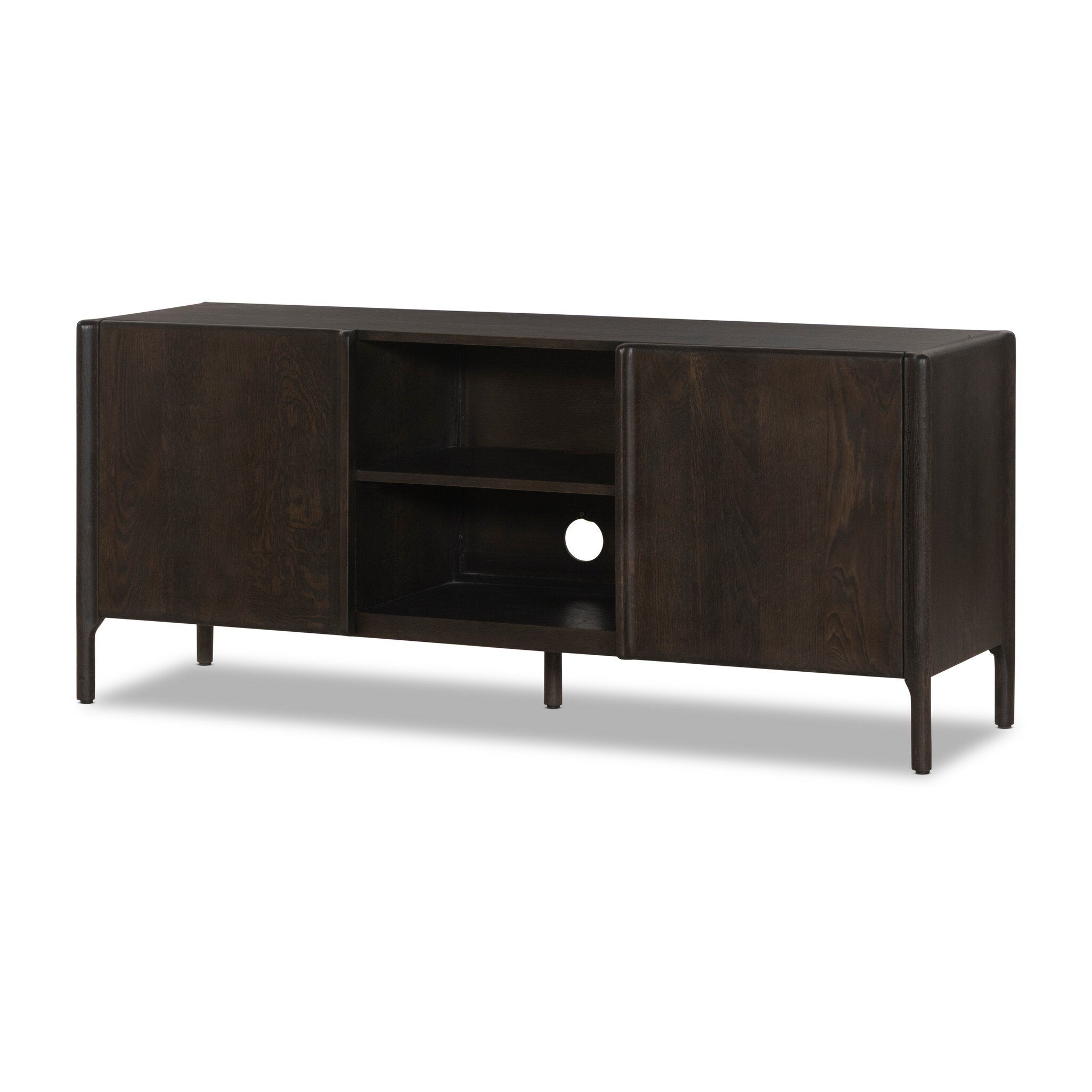 Cosgrove Media Console - Espresso Oak Veneer