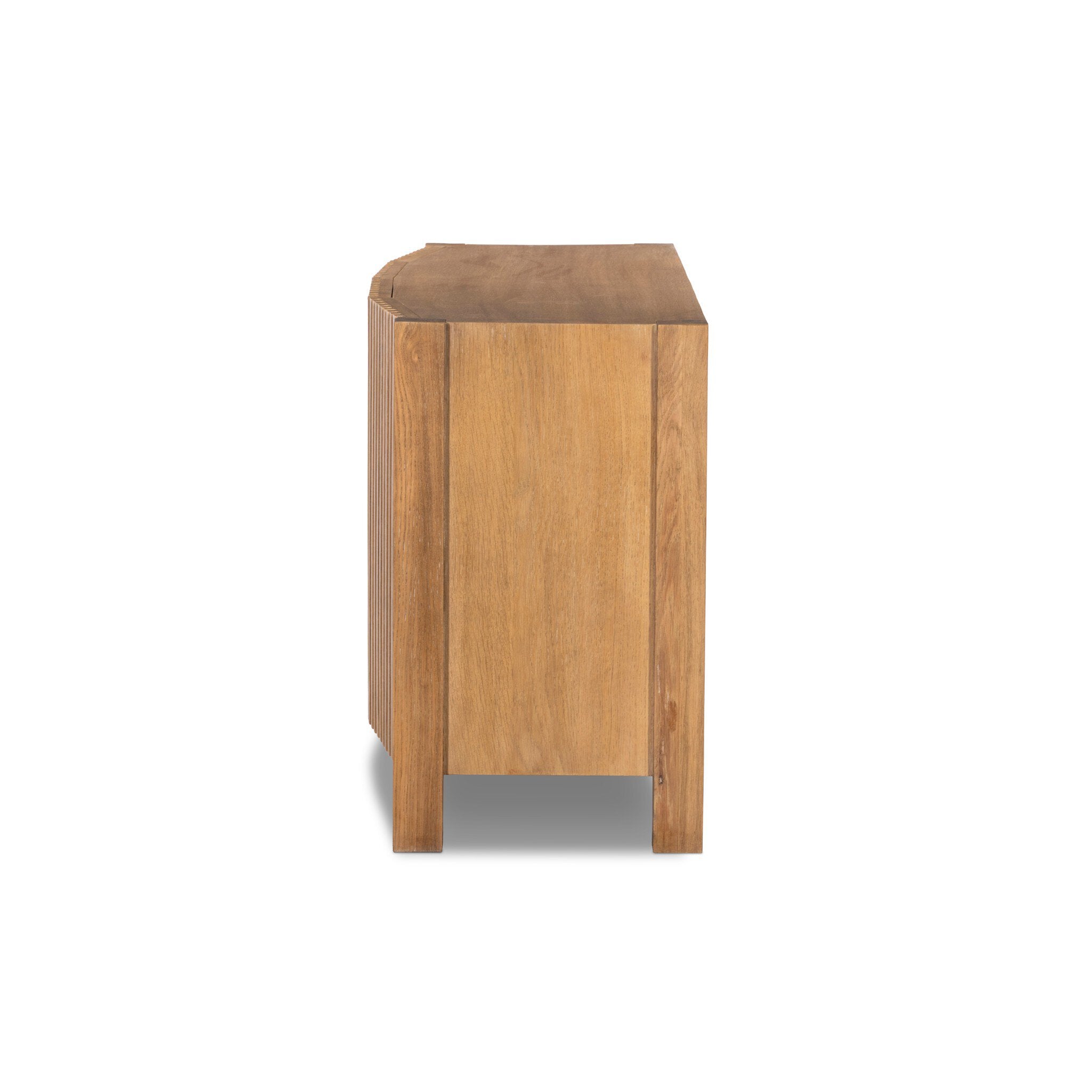 Tristan Media Console - Light Natural Oak Veneer