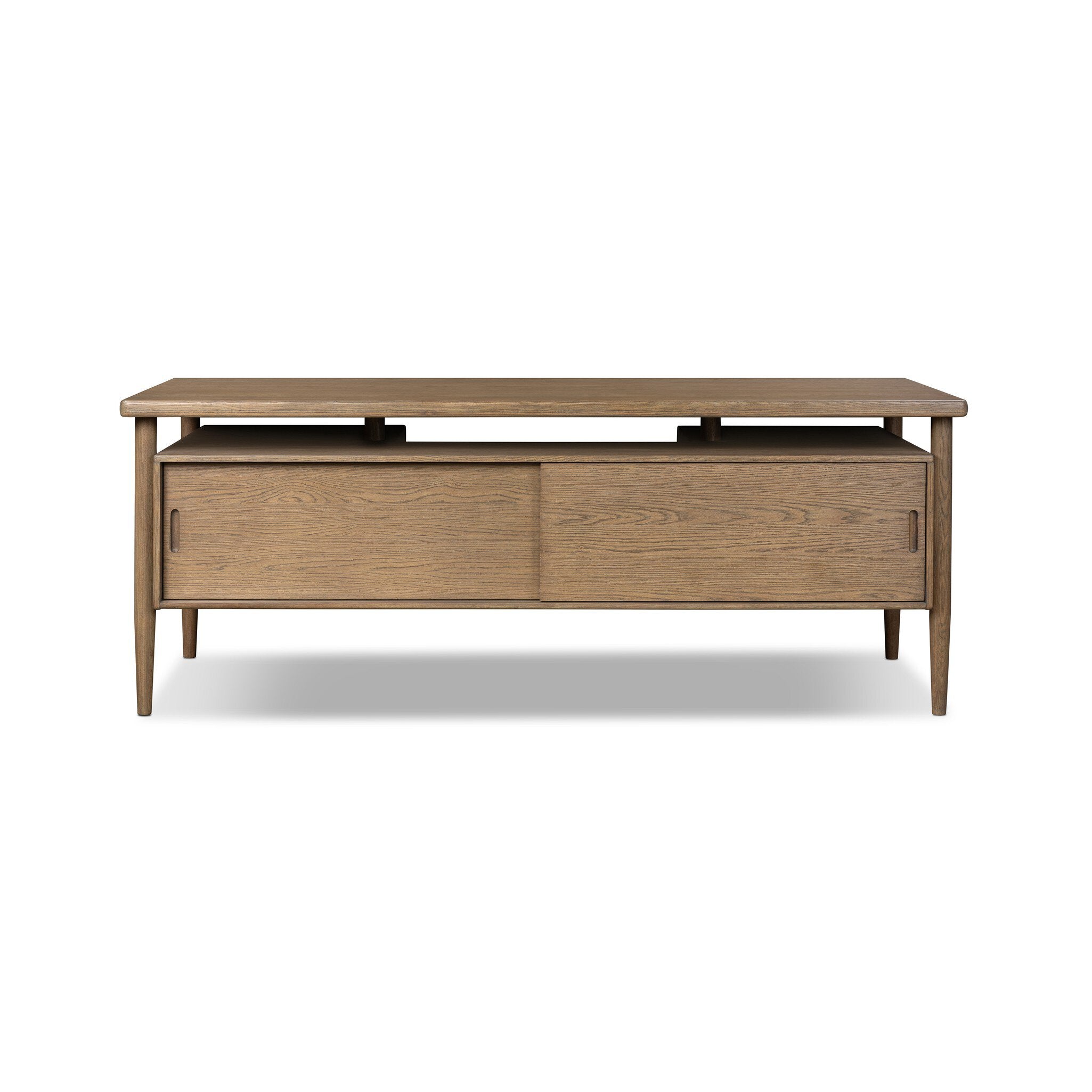 Archer Desk - Toasted Brown Oak Veneer