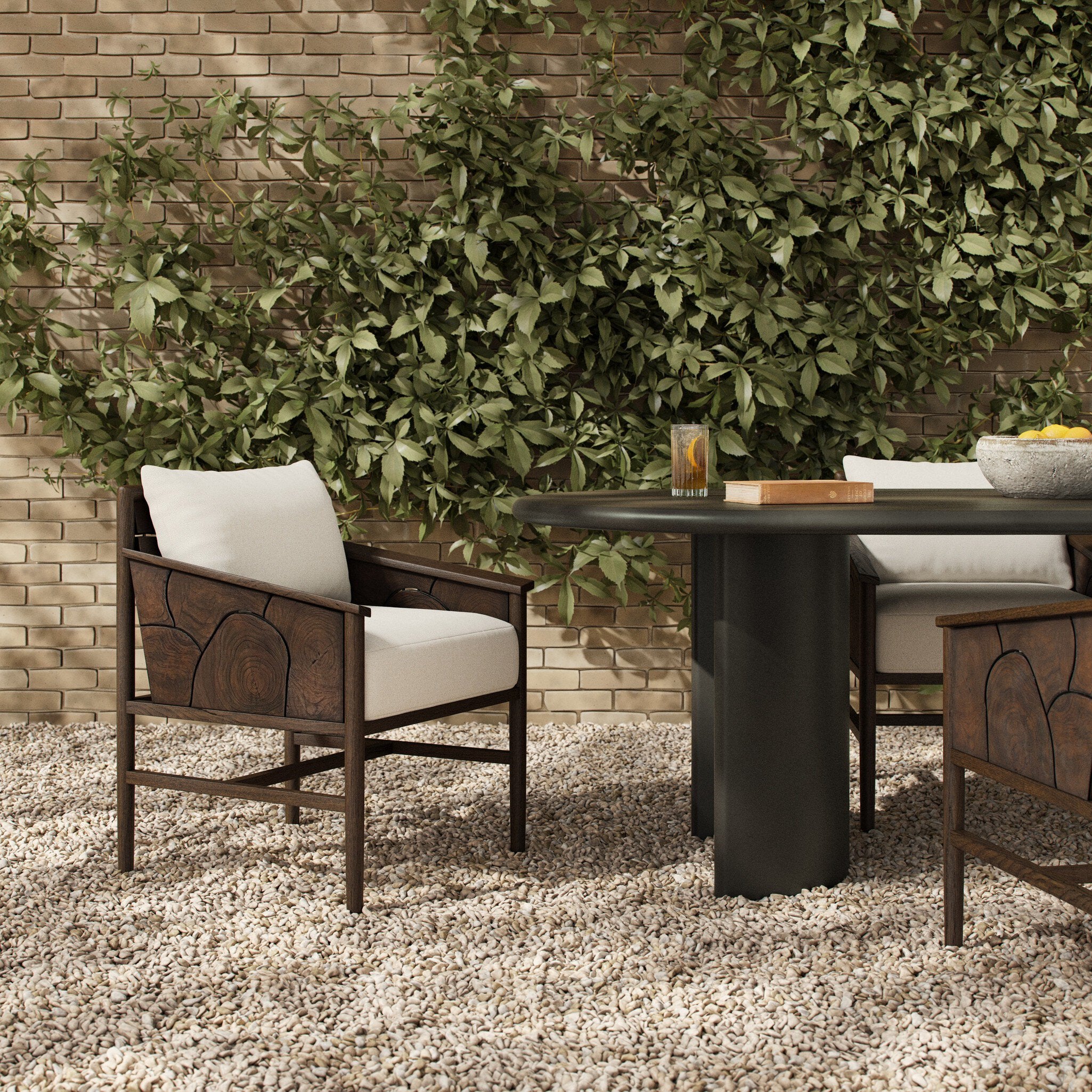 Ridge Outdoor Dining Chair - Alessi Linen
