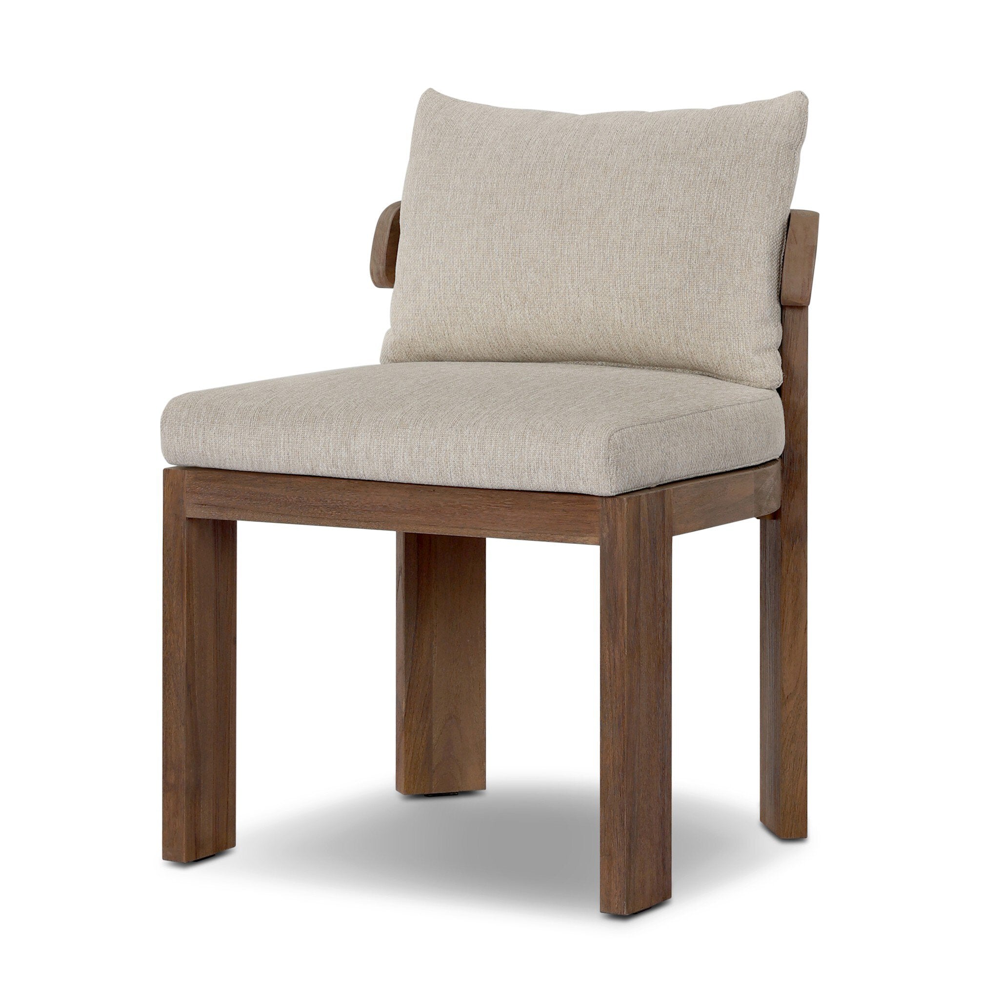 Jackson Outdoor Armless Dining Chair - Ellor Beige