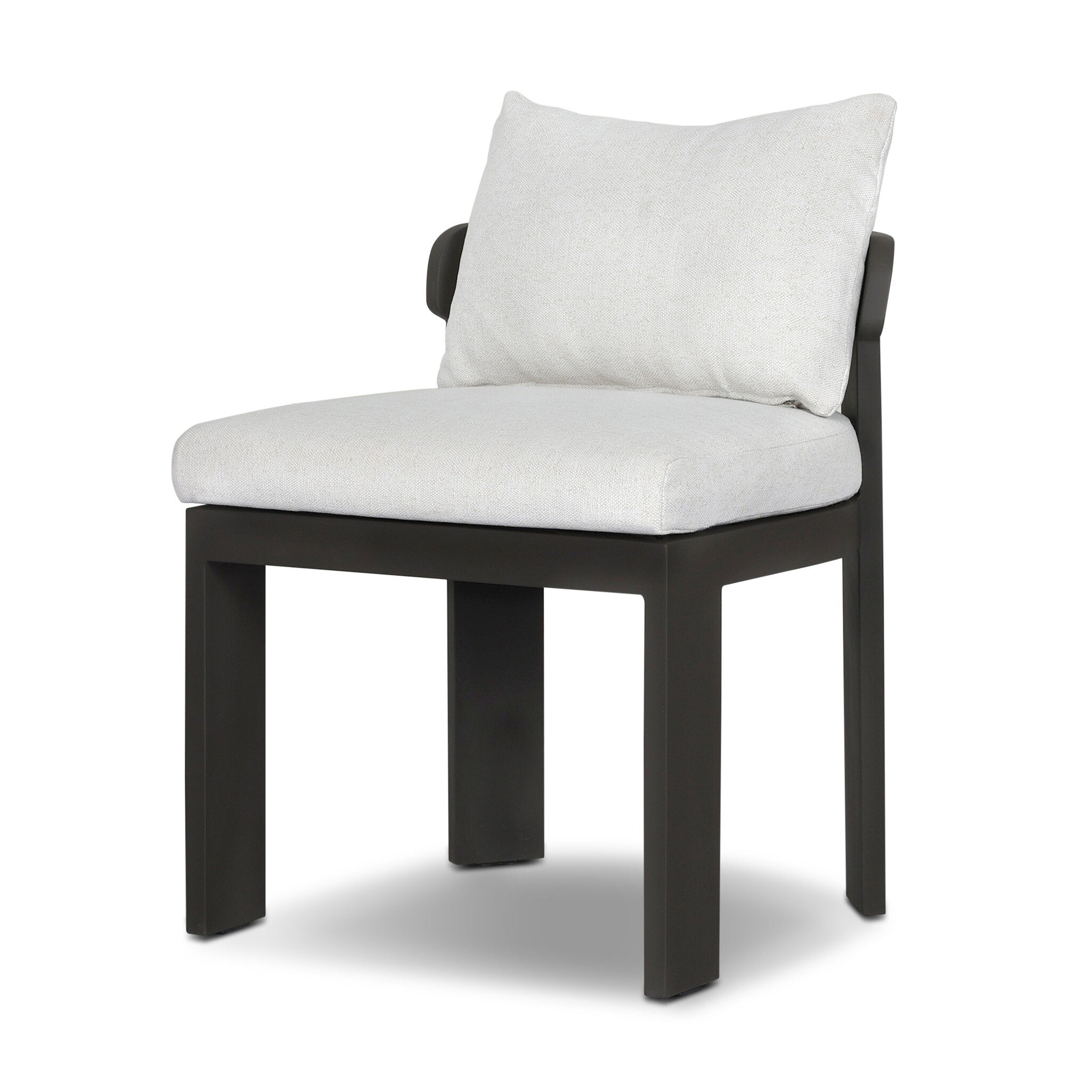 Jackson Outdoor Armless Metal Dining Chair - Alessi Linen