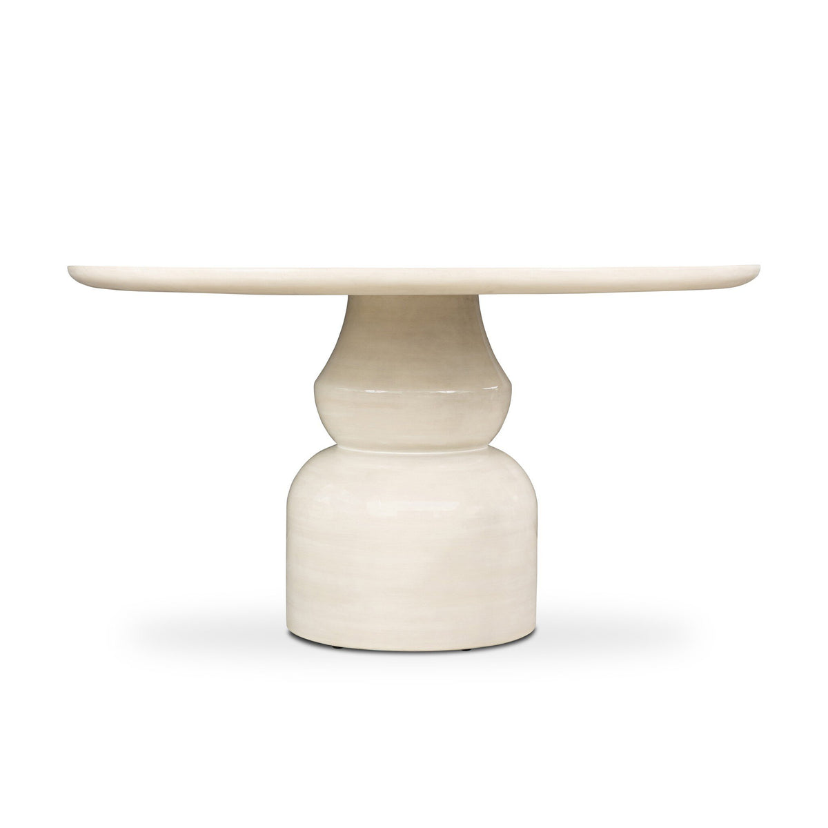 Faber 55" Outdoor Dining Table - Aged Natural Concrete by Four Hands