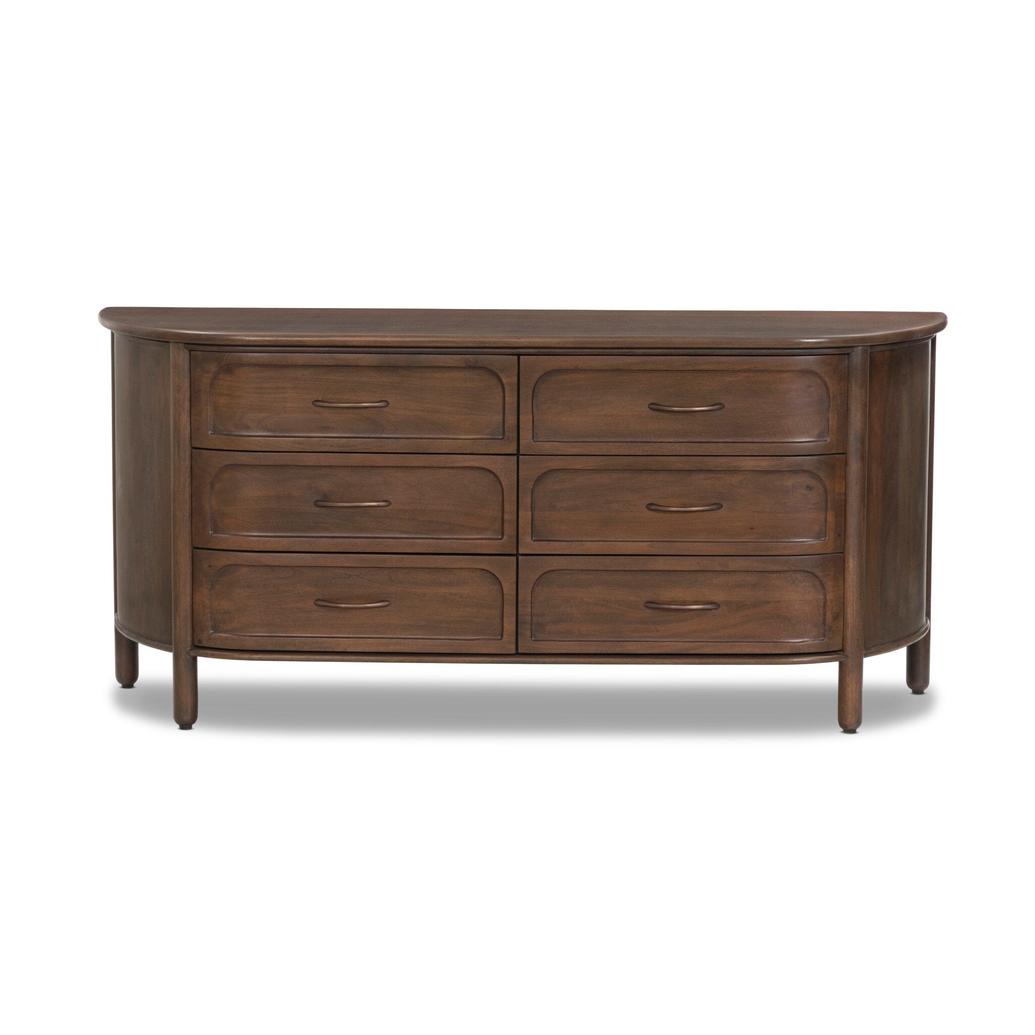 Divion 6 Drawer Dresser - Warm Brown Mango