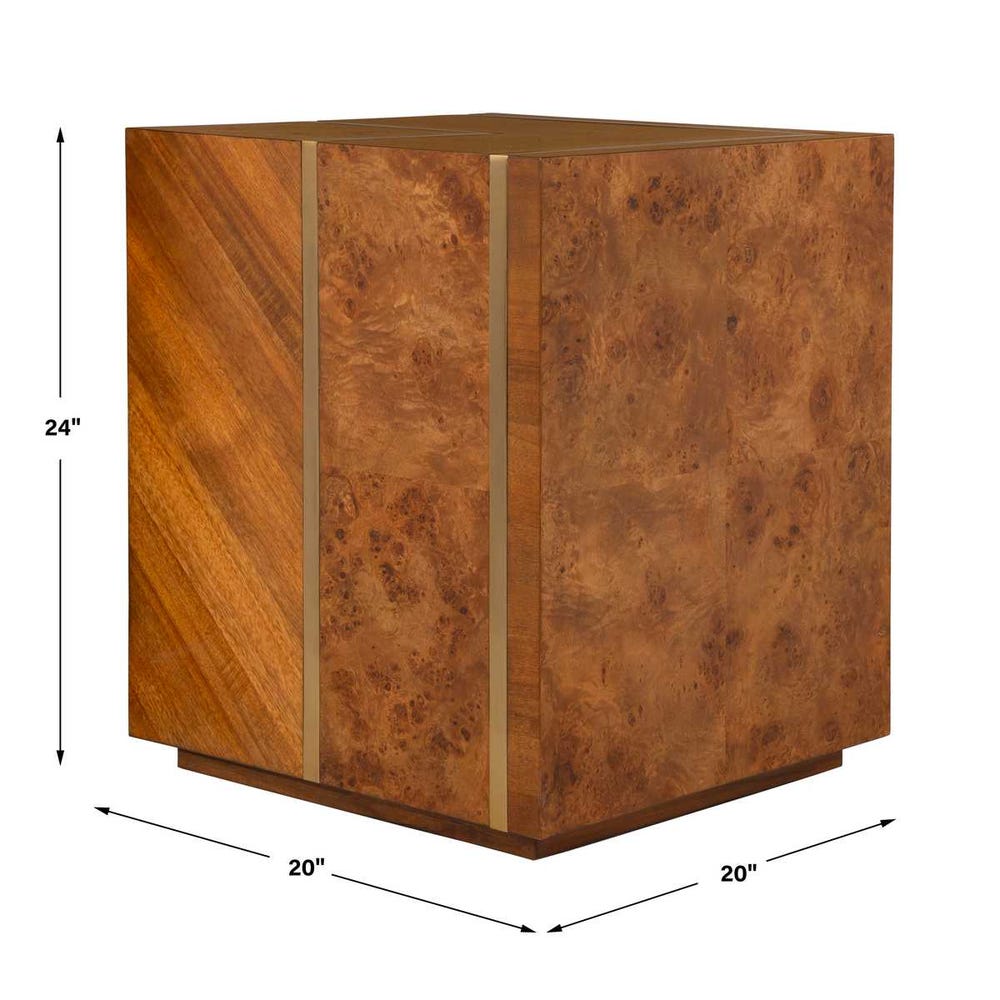 Uttermost Seven Wonders Wooden Side Table