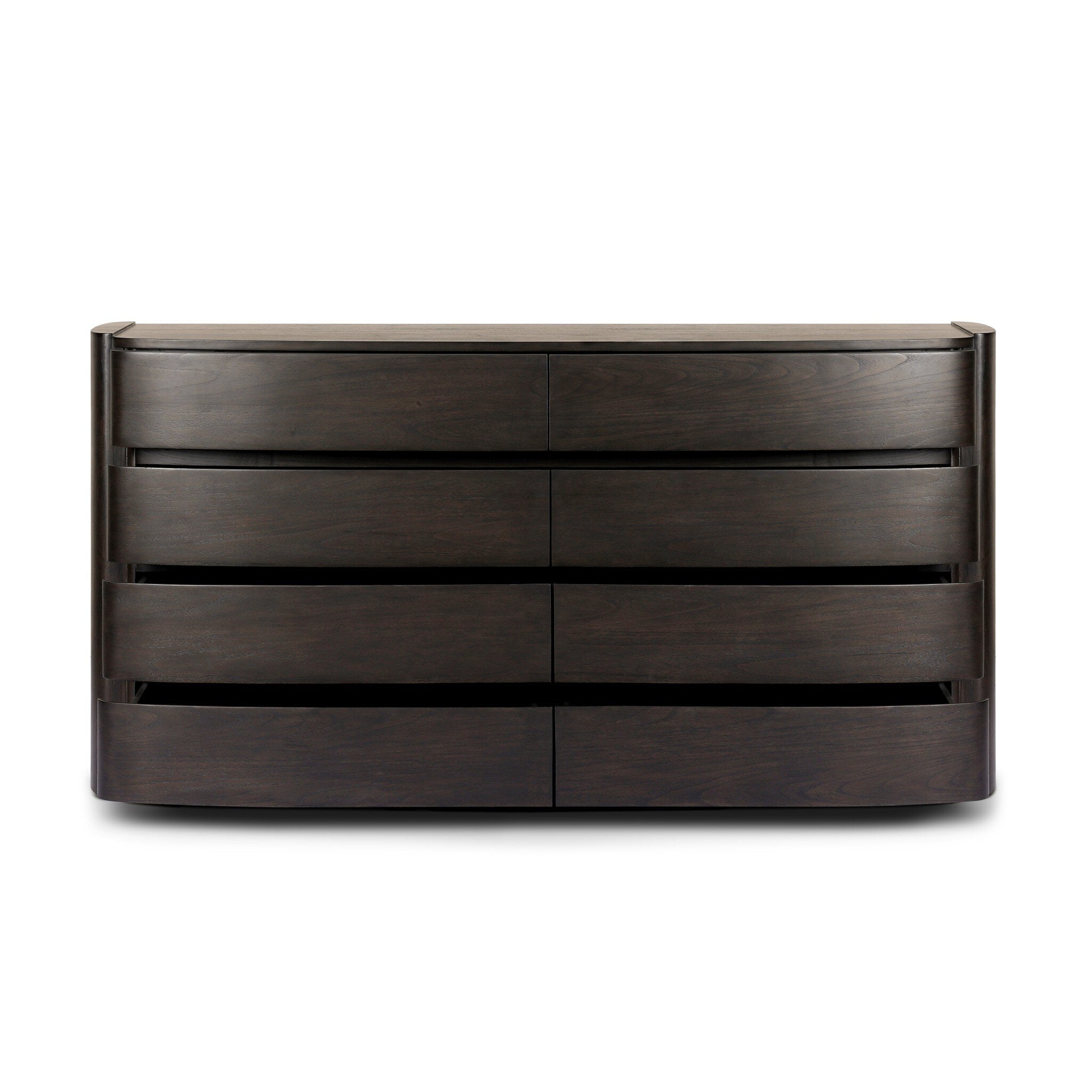 Greer 8 Drawer Dresser - Smoked Black Sungkai