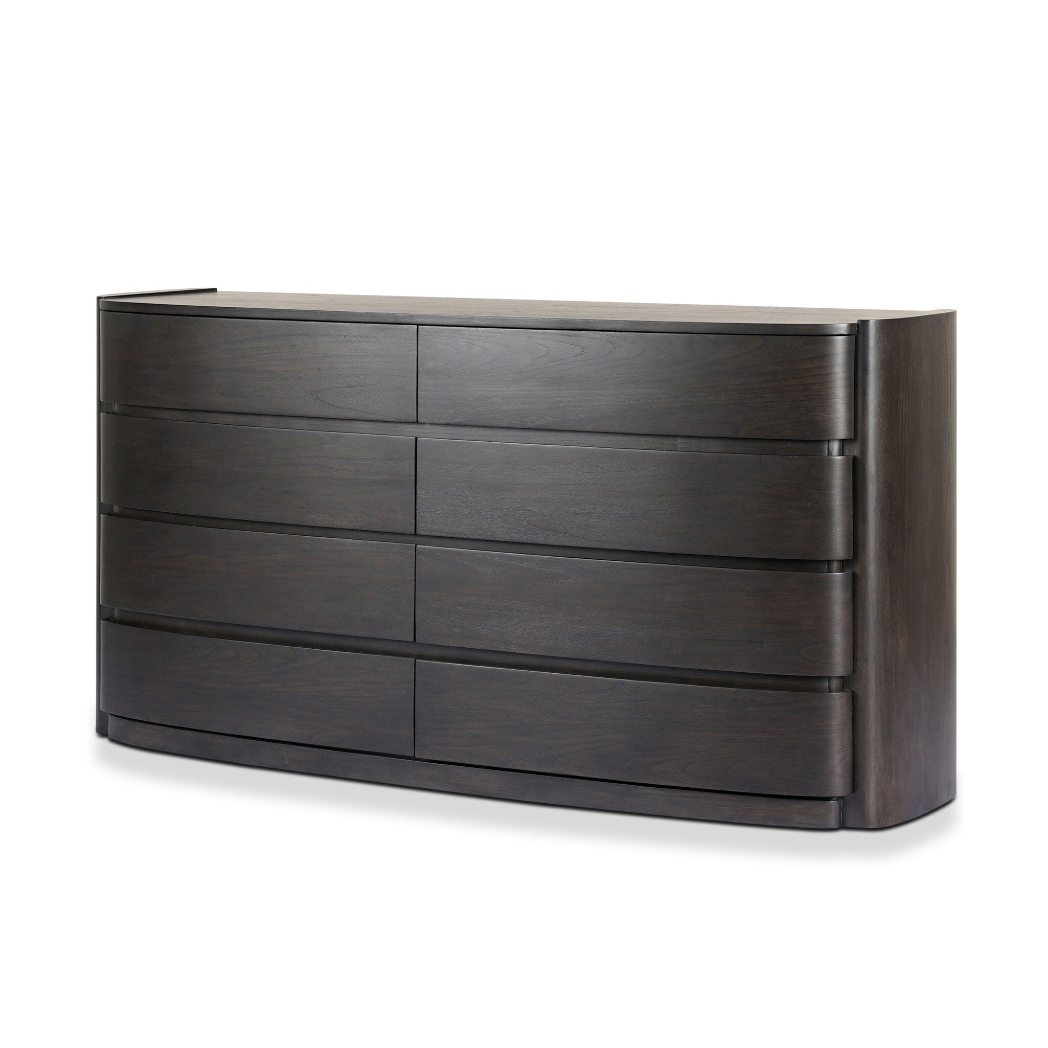 Greer 8 Drawer Dresser - Smoked Black Sungkai