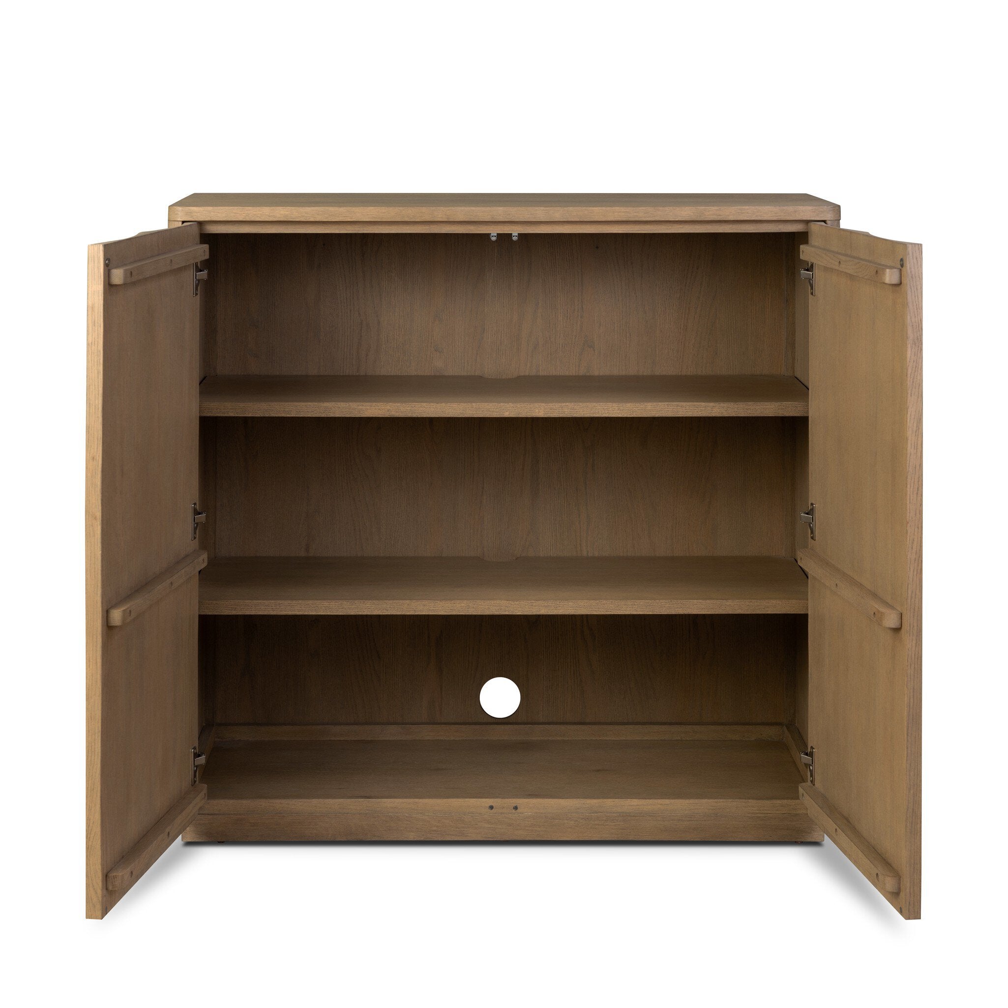 Brookhurst Small Cabinet - Drifted Oak Veneer