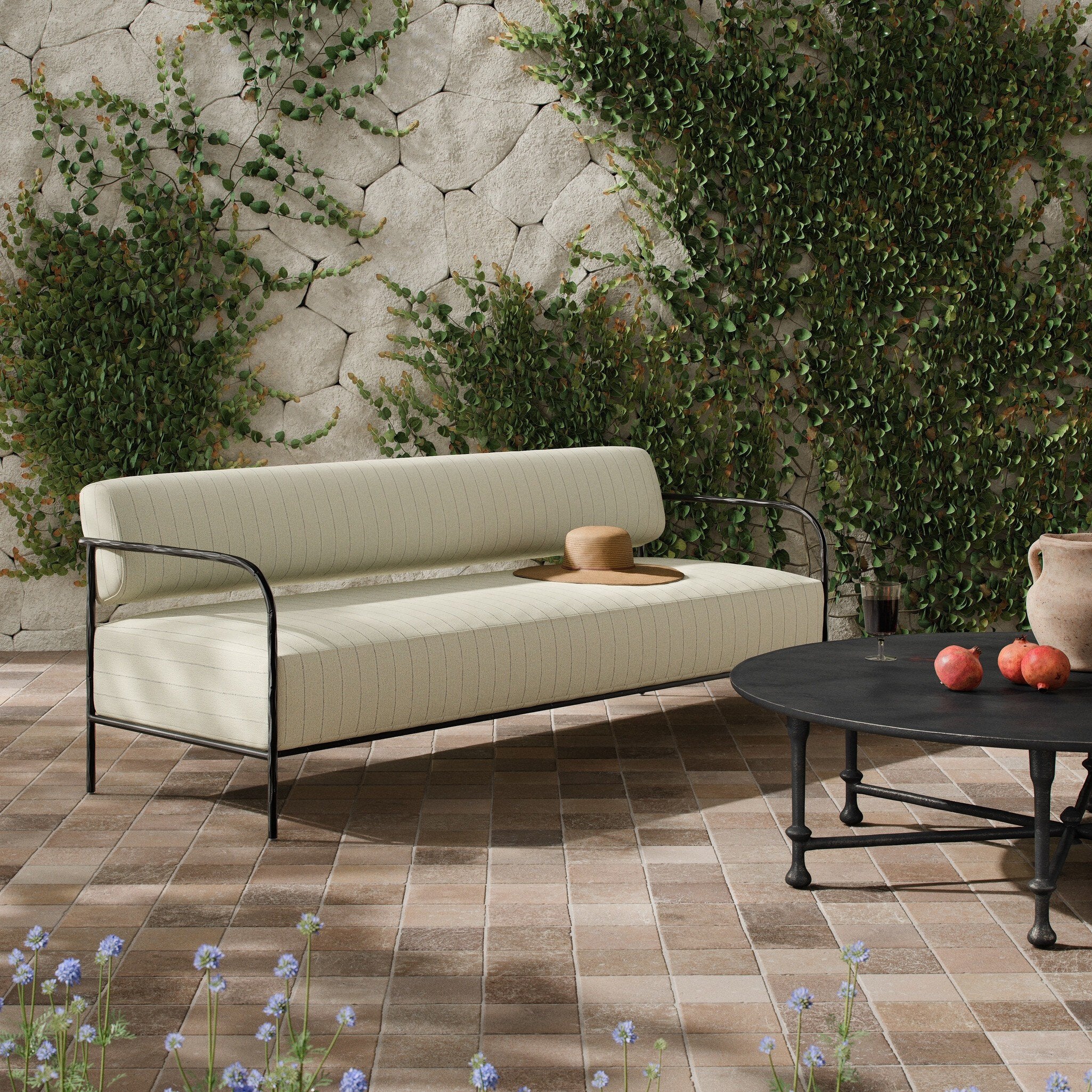 Fenn 78" Outdoor Sofa - Amalfi Natural