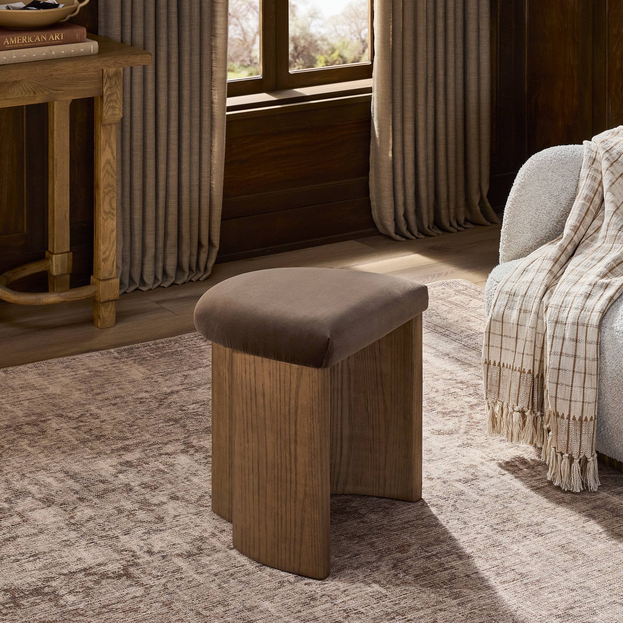 Karick Accent Stool - Surrey Mink