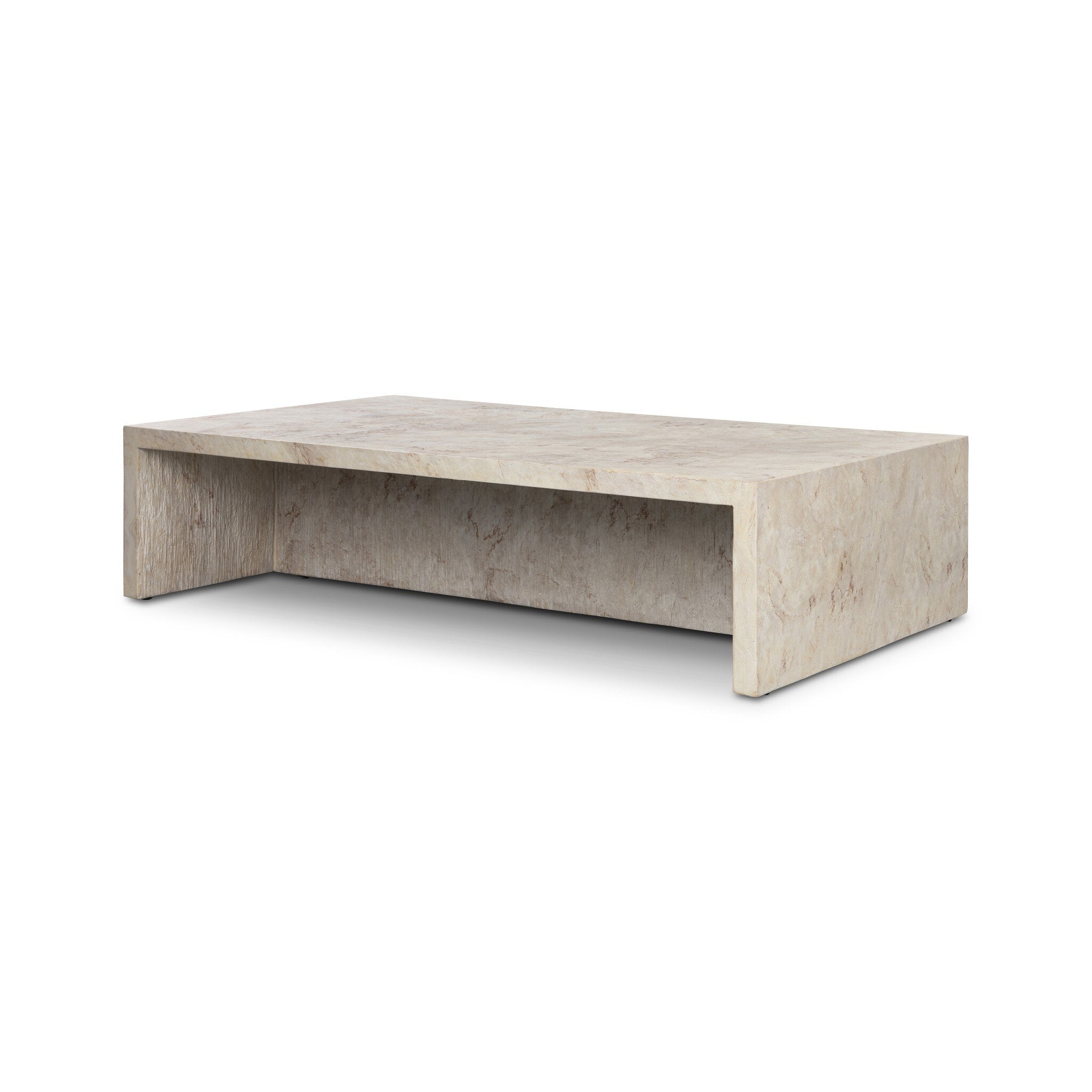 Ludlow Outdoor Coffee Table - Natural Veined Concrete