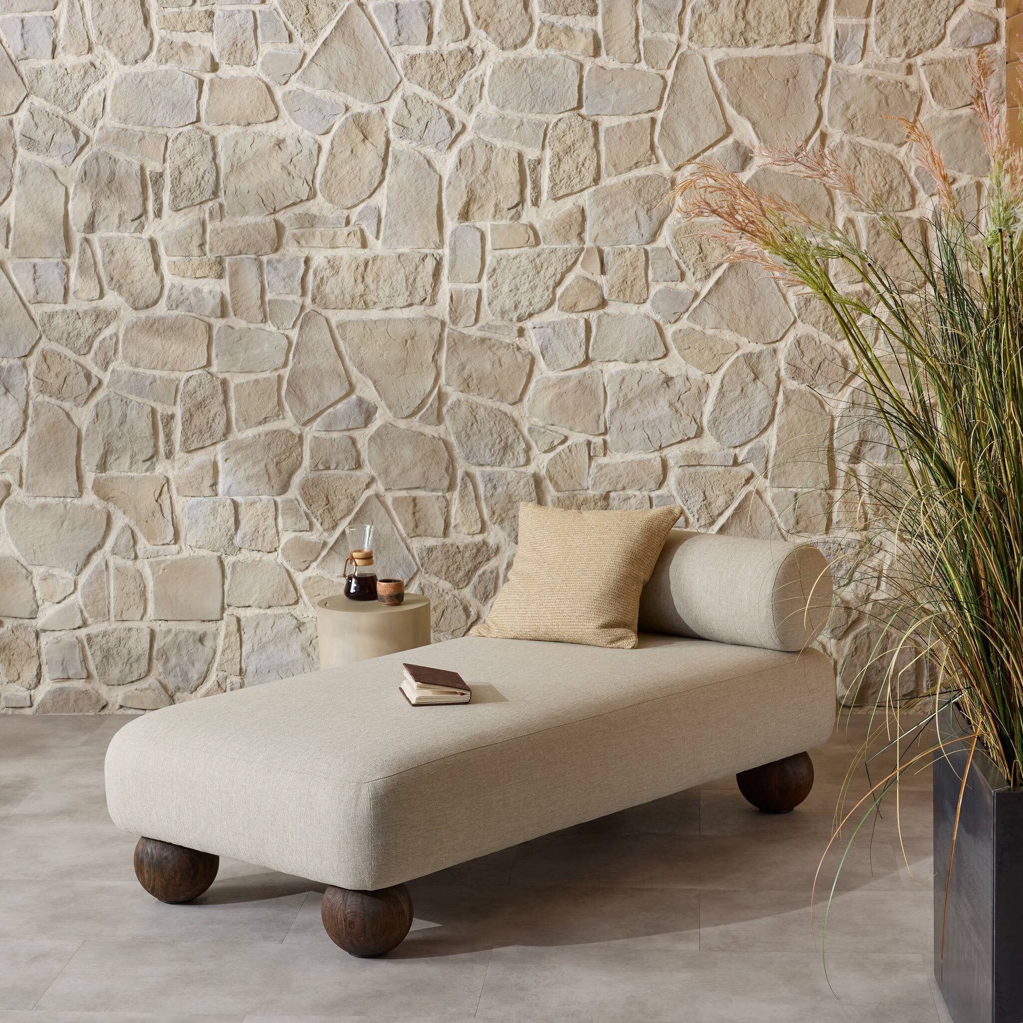 Leilani Outdoor Chaise - Alessi Buff