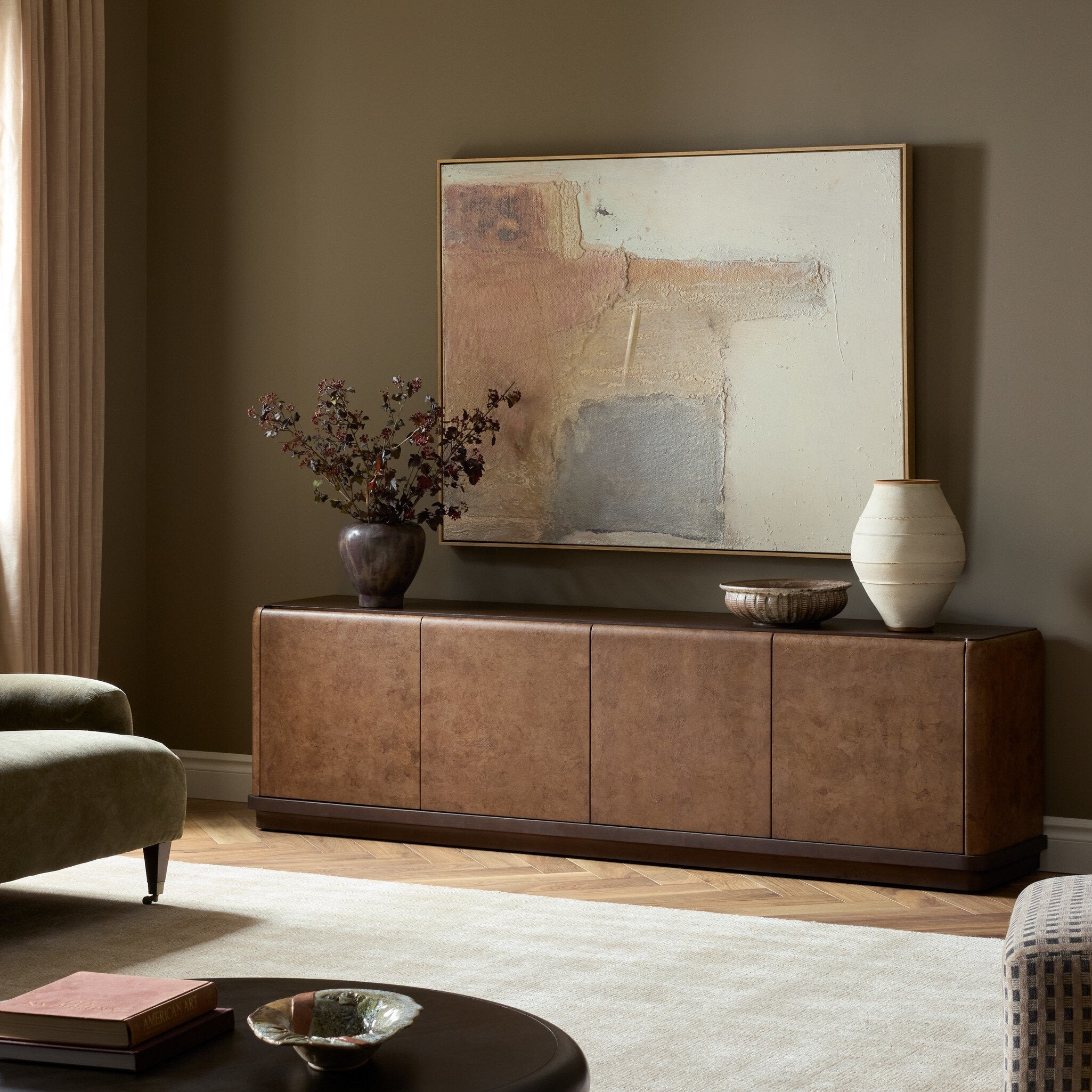Cambros Media Console - Dark Bark Paper