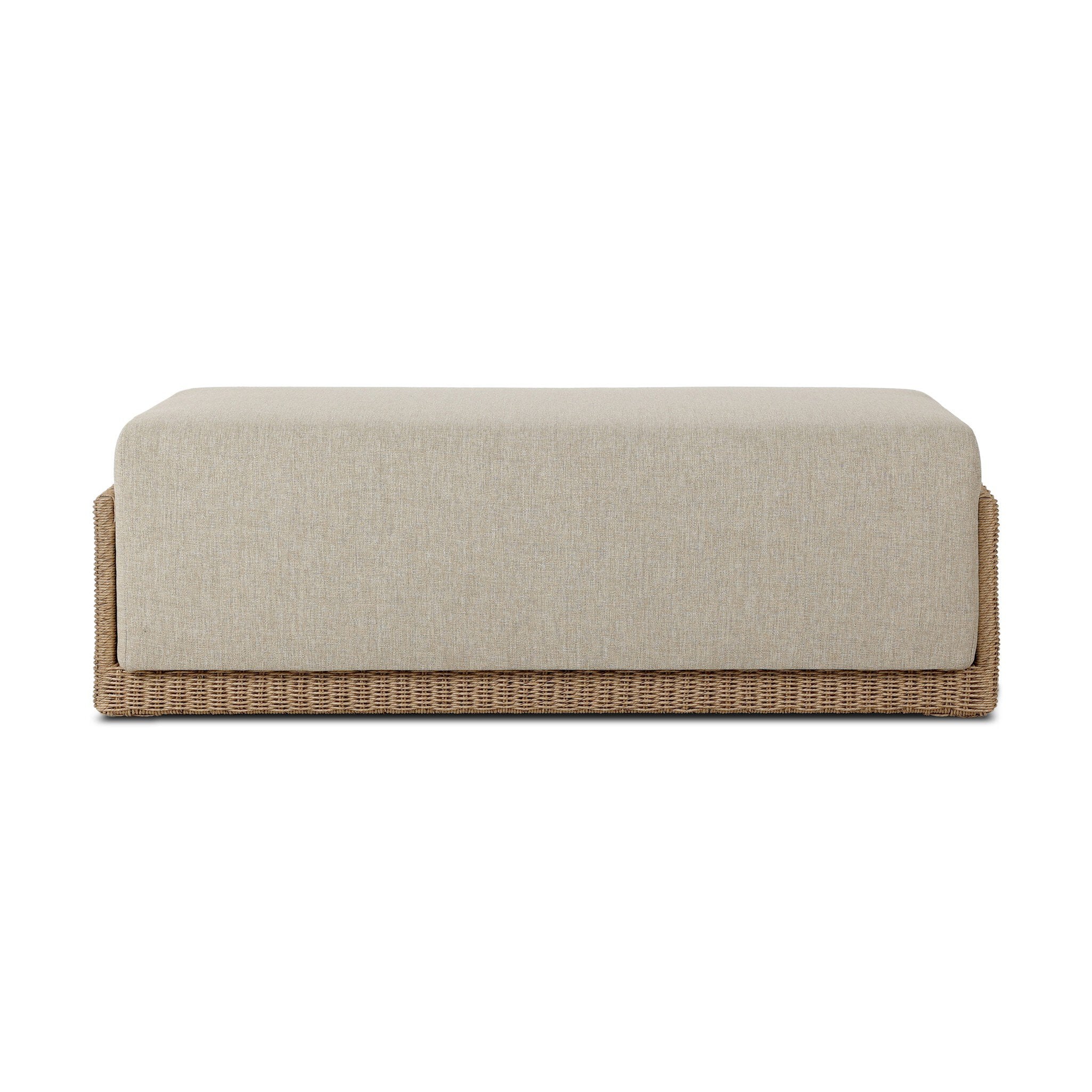 Manning Outdoor Ottoman - Alessi Buff