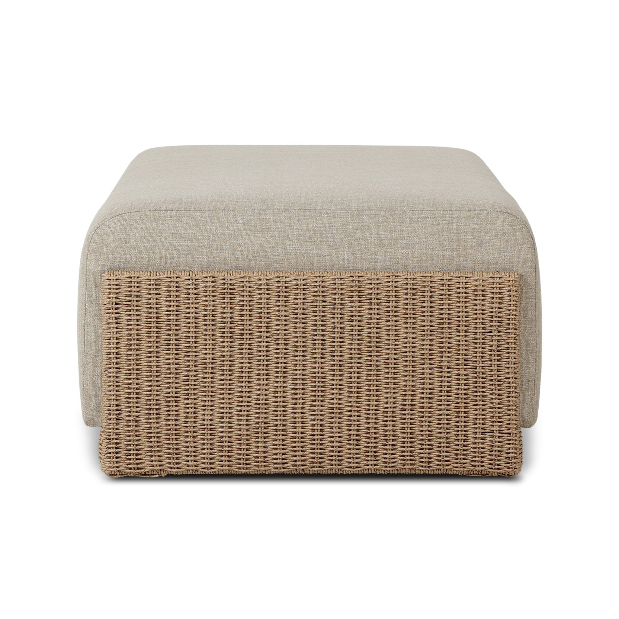 Manning Outdoor Ottoman - Alessi Buff