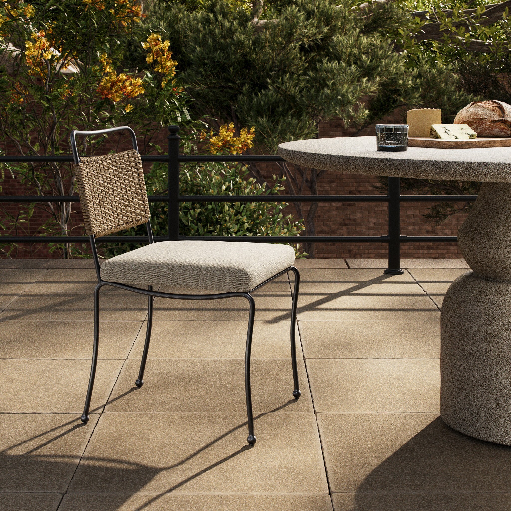 Idalia Outdoor Dining Chair - Vergo Cream