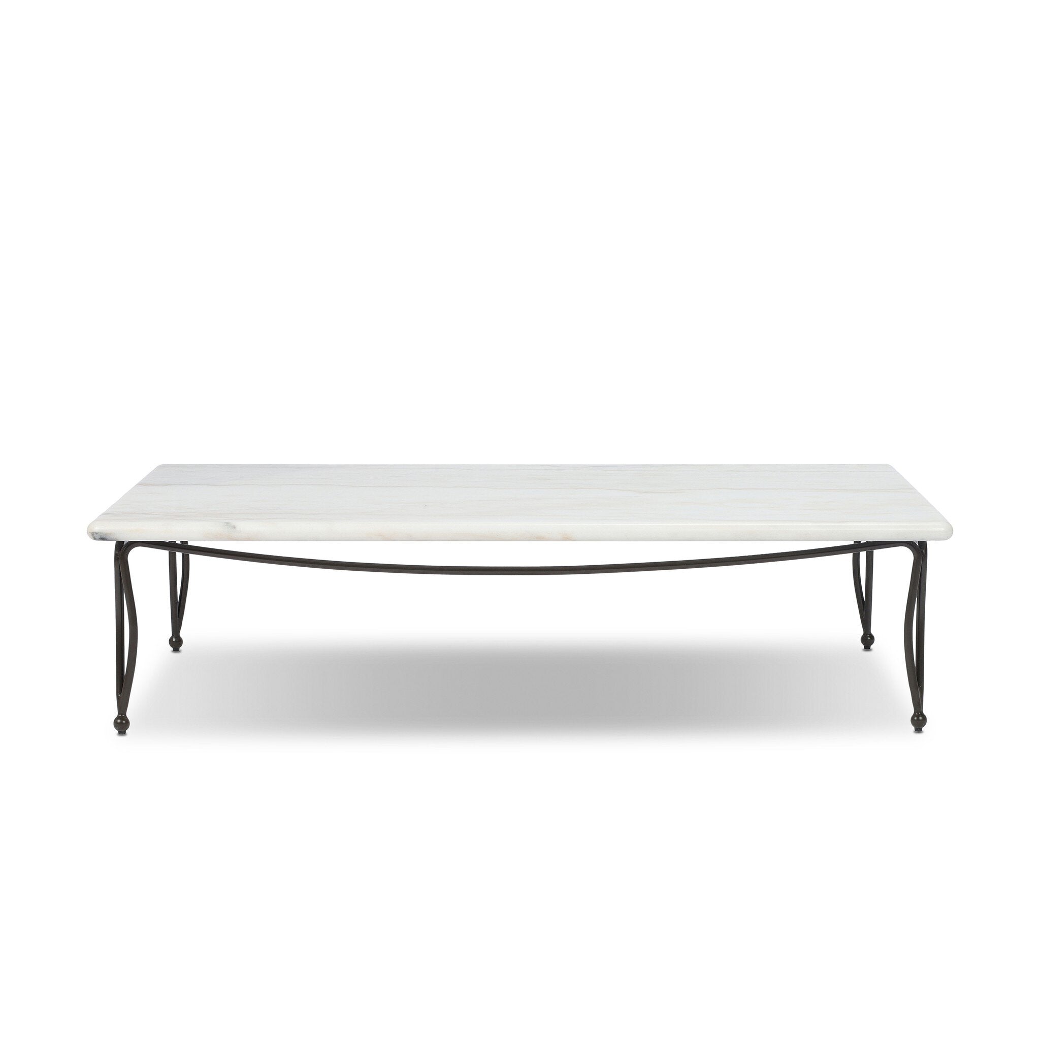 Idalia Outdoor Coffee Table - White Marble