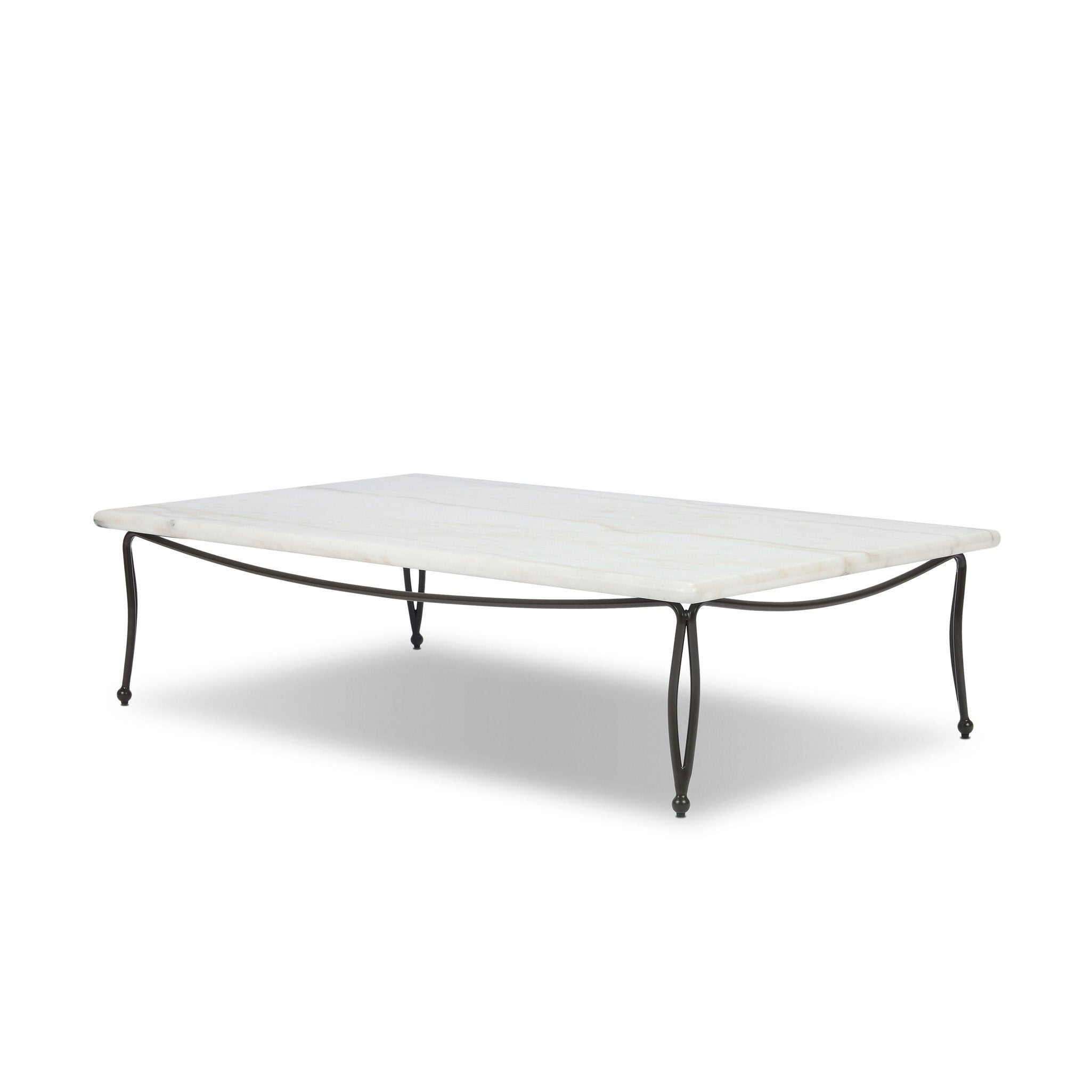 Idalia Outdoor Coffee Table - White Marble