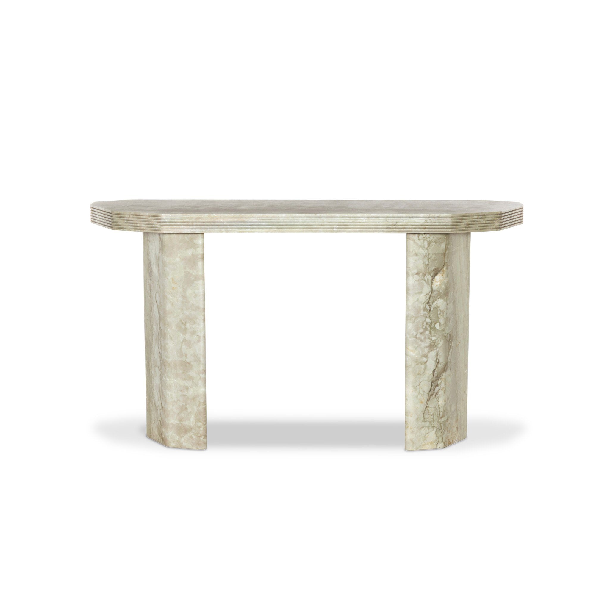 Dani Console Table - Sage Green Marble