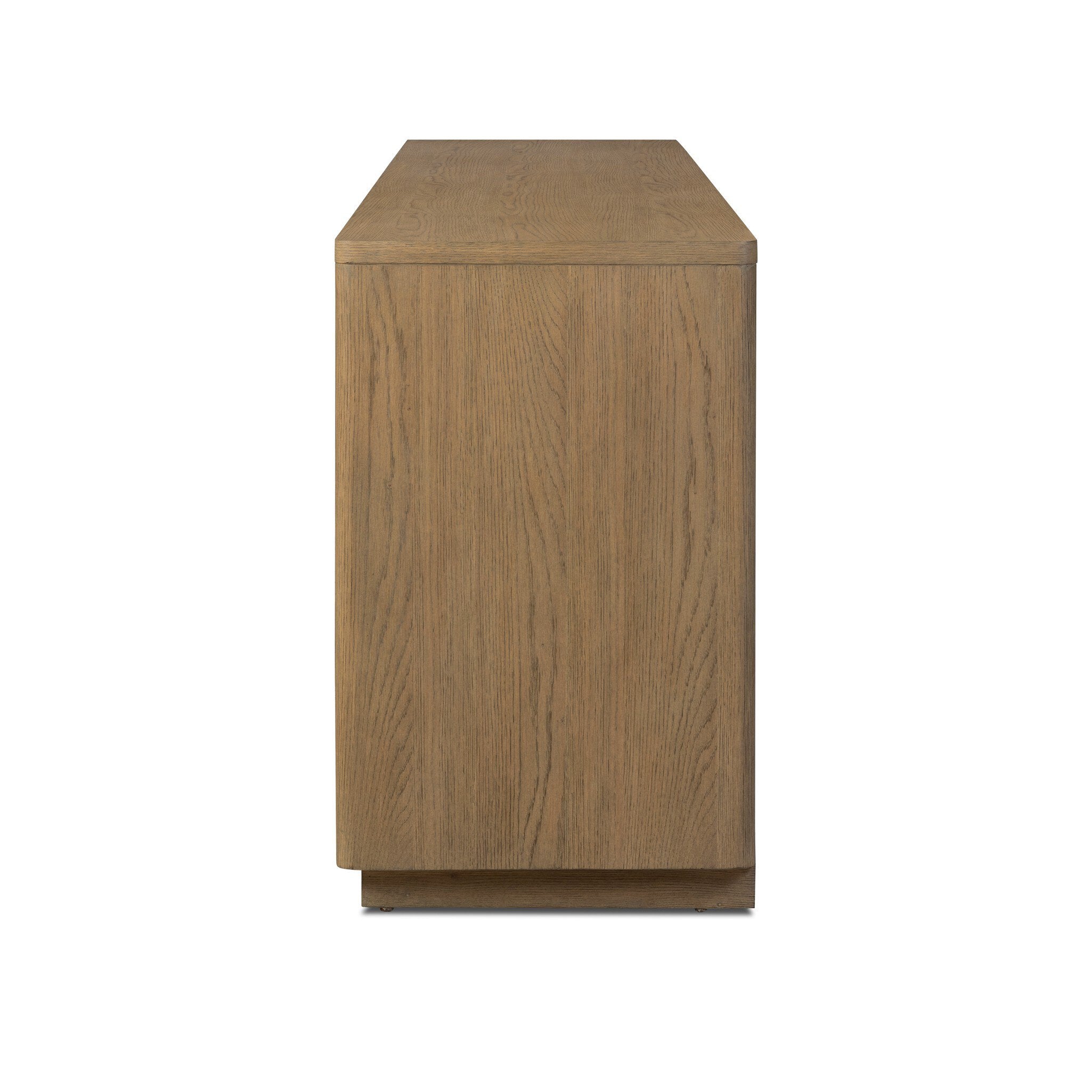 Brookhurst Media Console - Drifted Oak Veneer