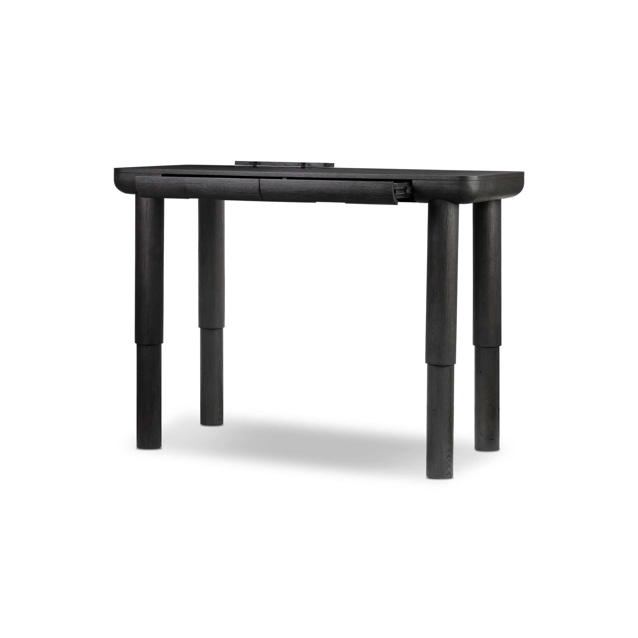 Taylor Standing Desk - Worn Black Oak Veneer