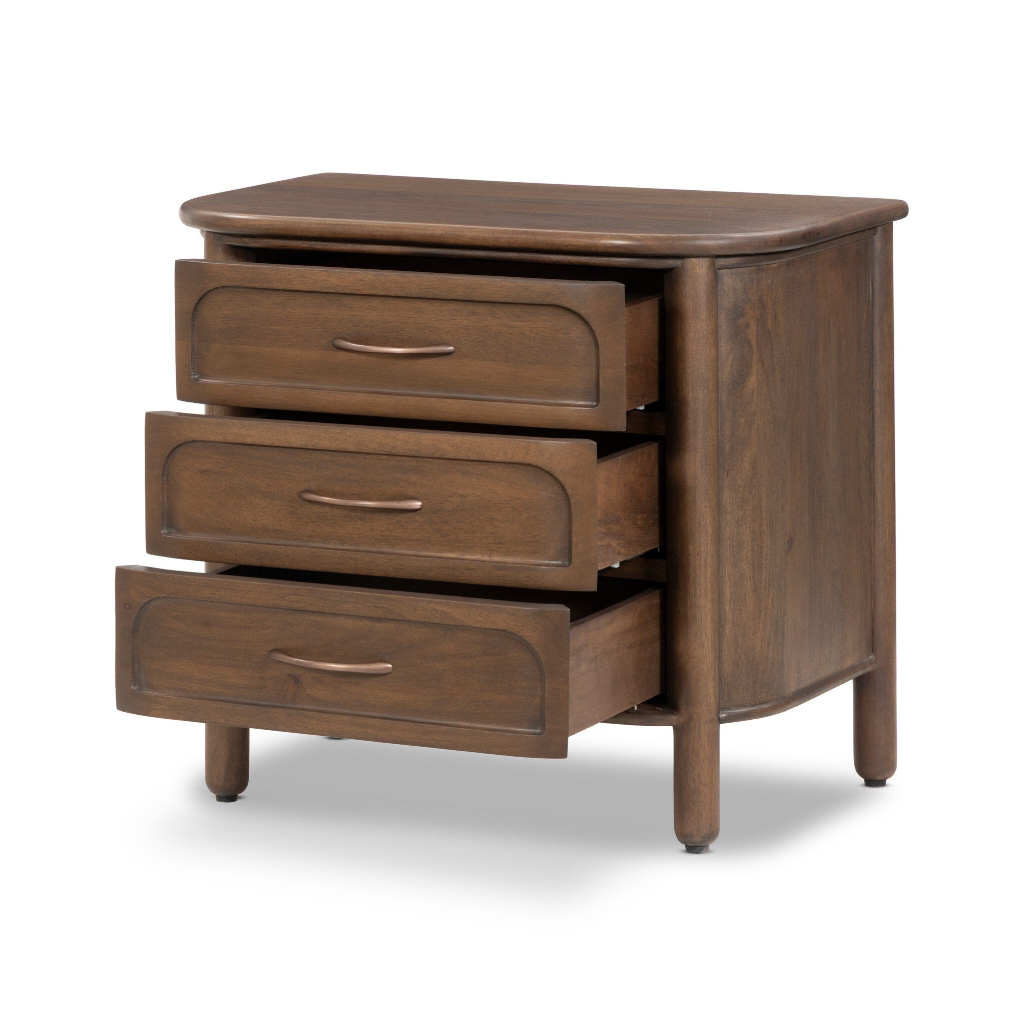 Divion Nightstand - Warm Brown Mango