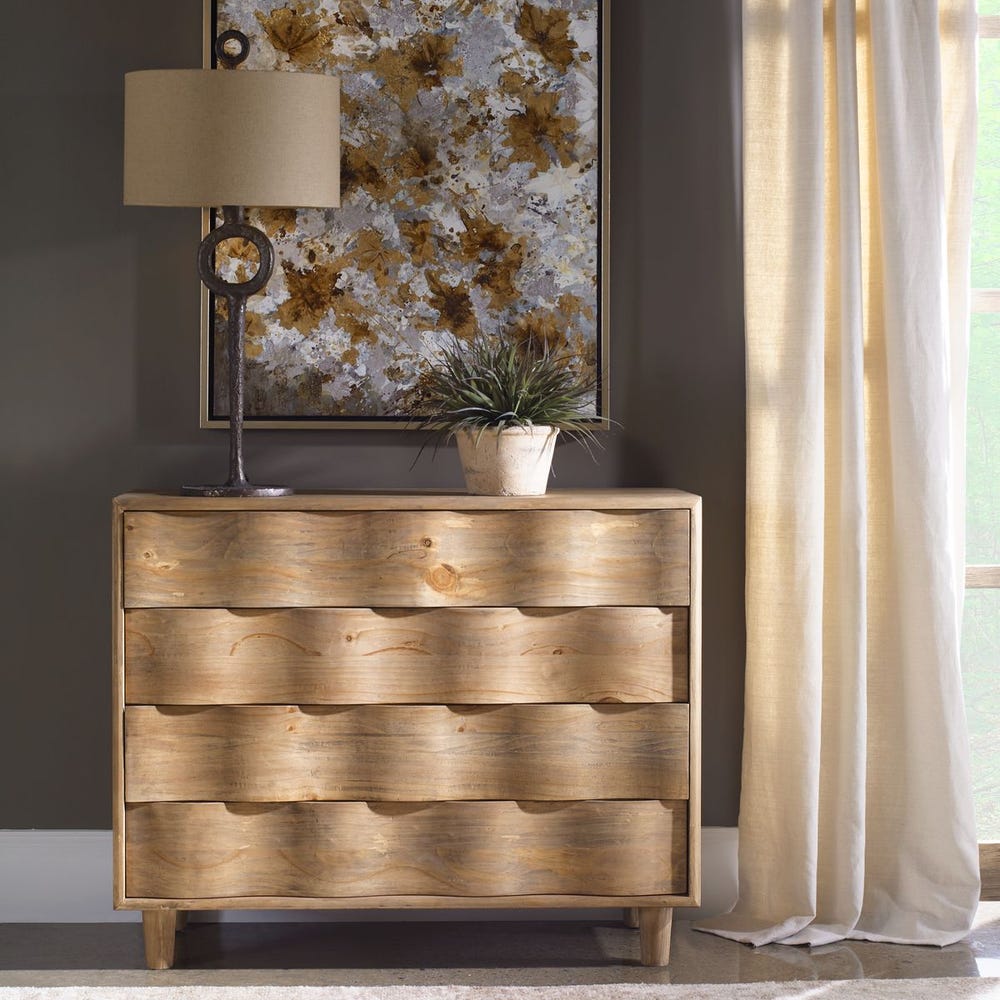 Uttermost Crawford Light Oak Accent Chest