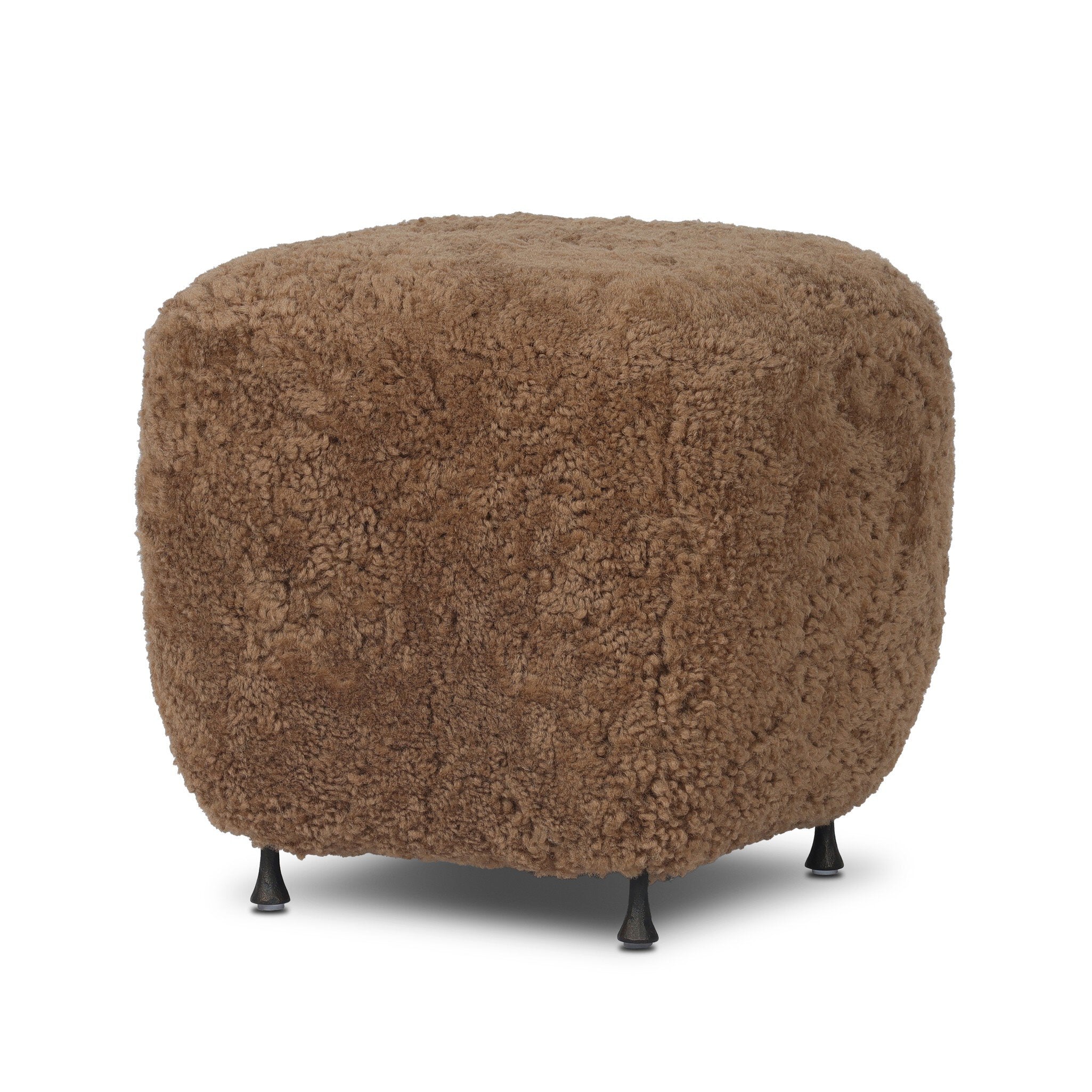 Joey Ottoman - Amber Shearling