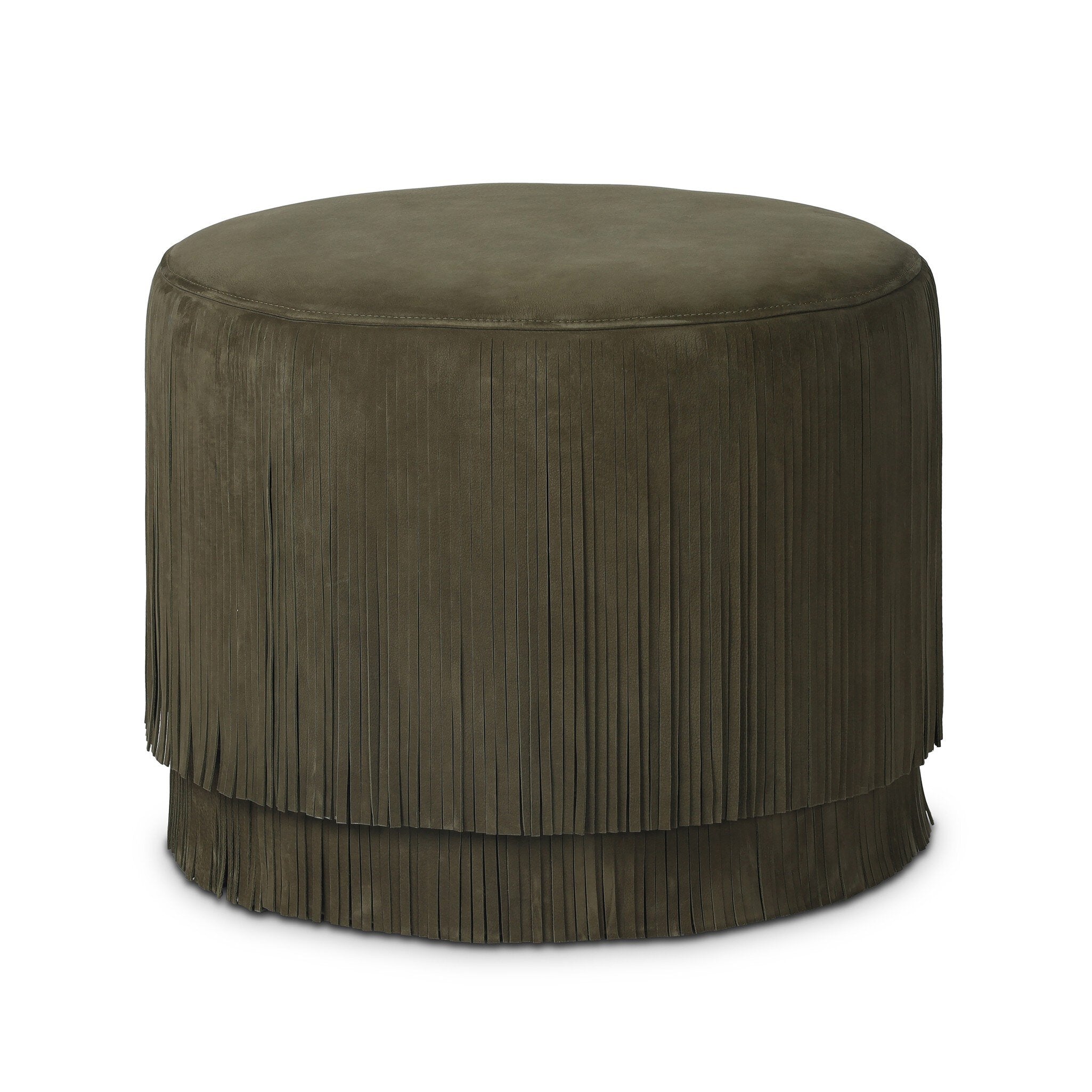 Rooney Ottoman - Nubuck Cigar
