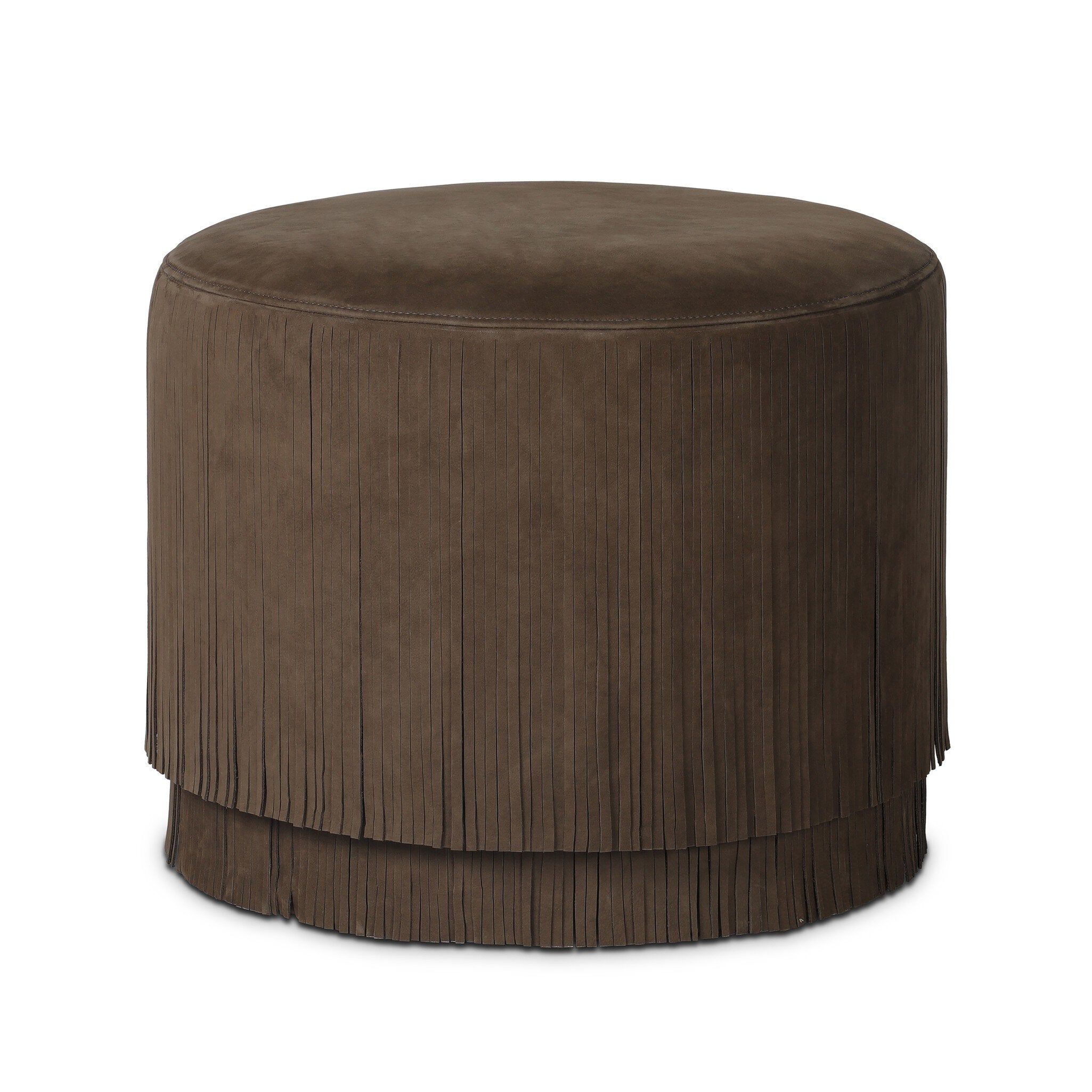 Rooney Ottoman - Nubuck Cigar