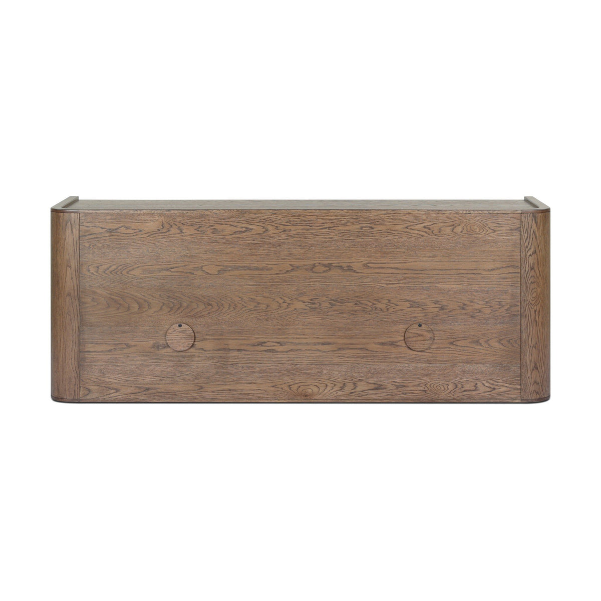 Kiran Media Console - Amber Oak Veneer by Four Hands, back view