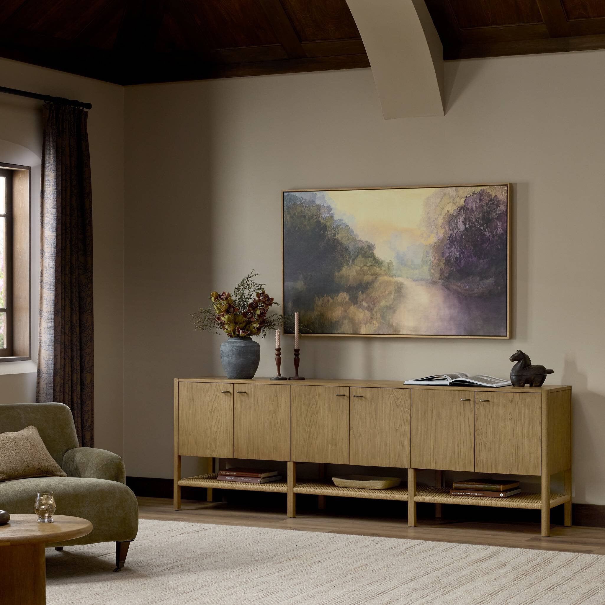 Zuma 6 Door Sideboard - Dune Ash Veneer