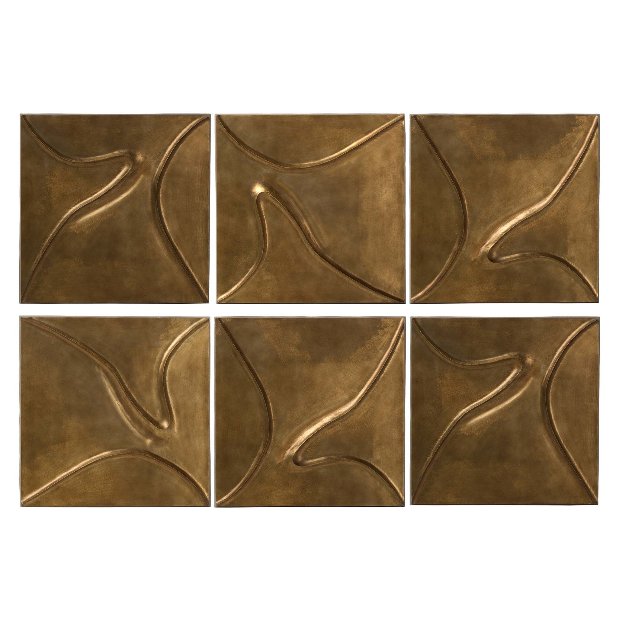 Ozias Metal Wall Panel Set - Set of 6