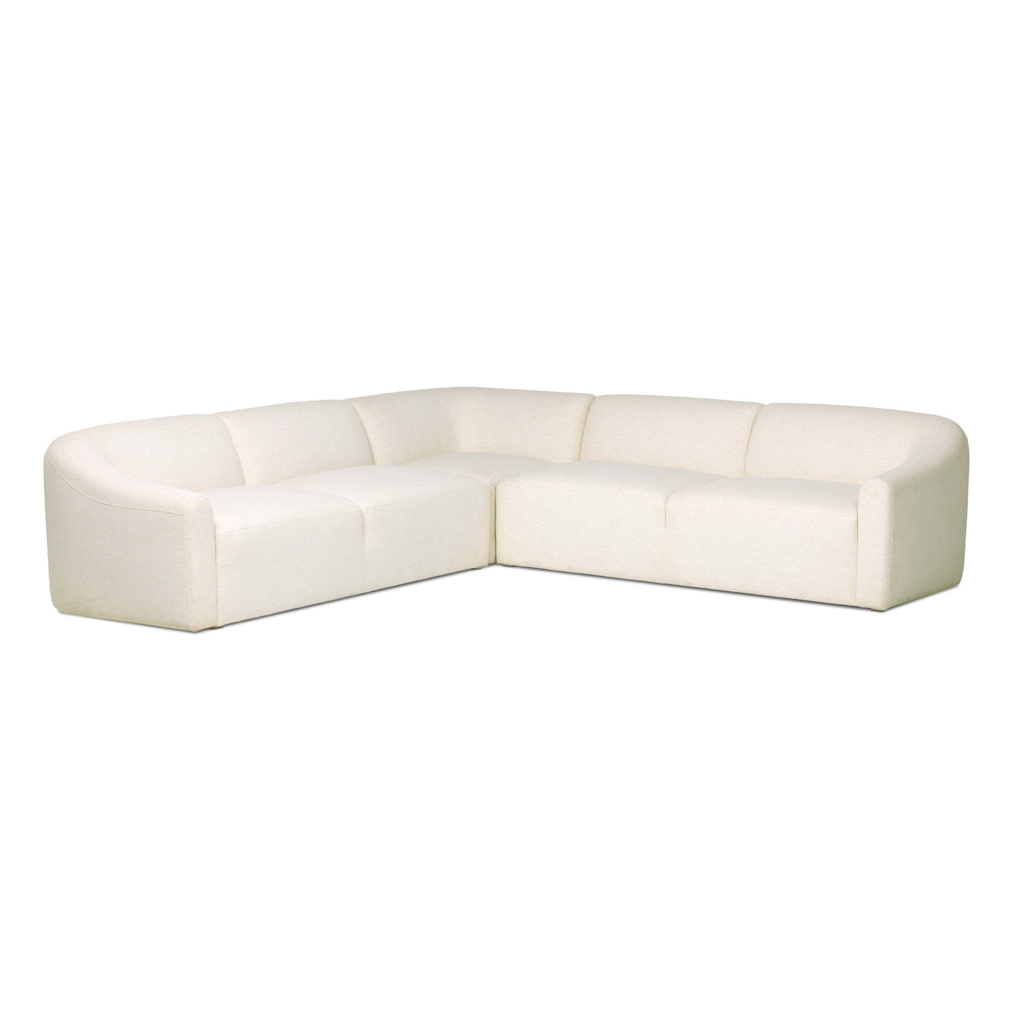 Nellie 3-Piece Sectional - Crypton Nomad Snow