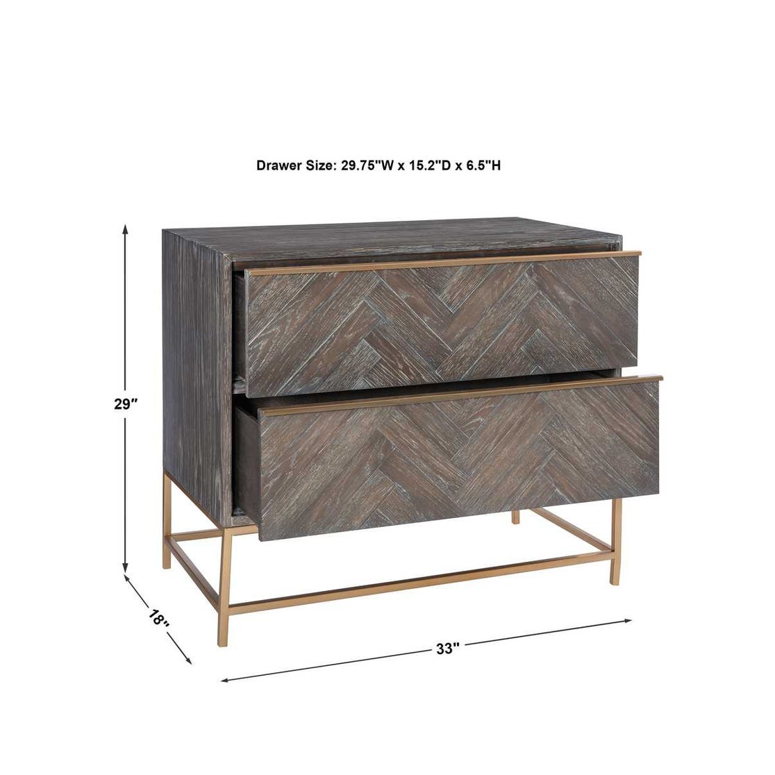 Uttermost Armistead Dark Walnut Drawer Chest