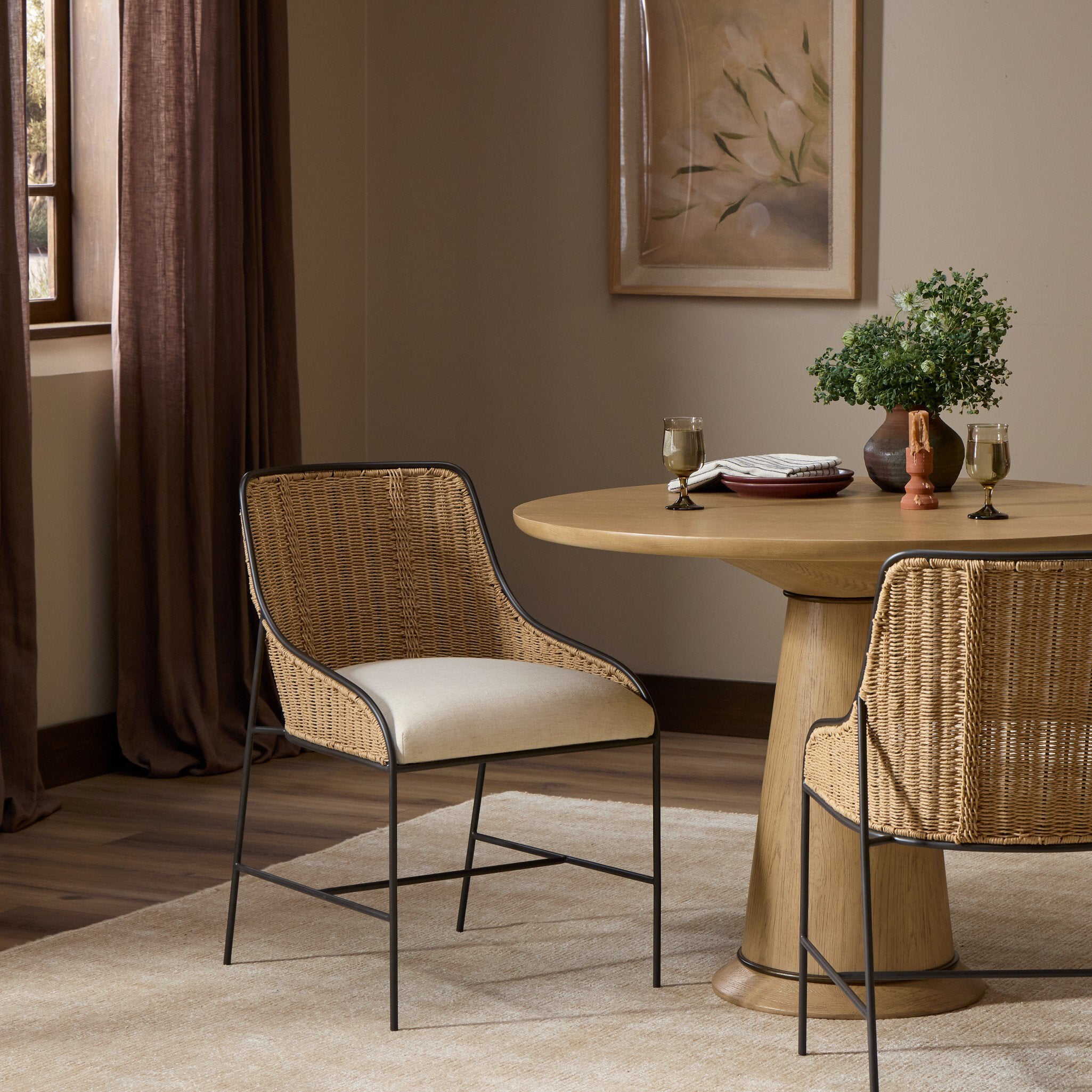 Elson Dining Chair - Savile Flax