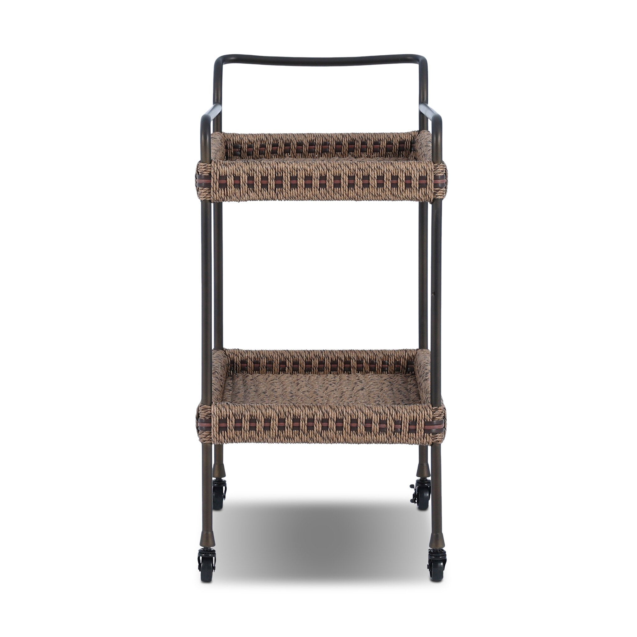 Landi Outdoor Bar Cart - Aged Bronze Steel