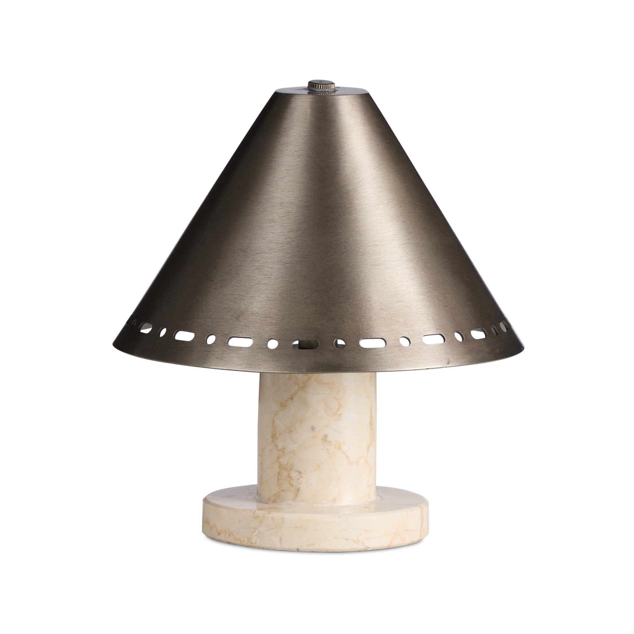 Azra Cordless Table Lamp - Cream Italian Marble