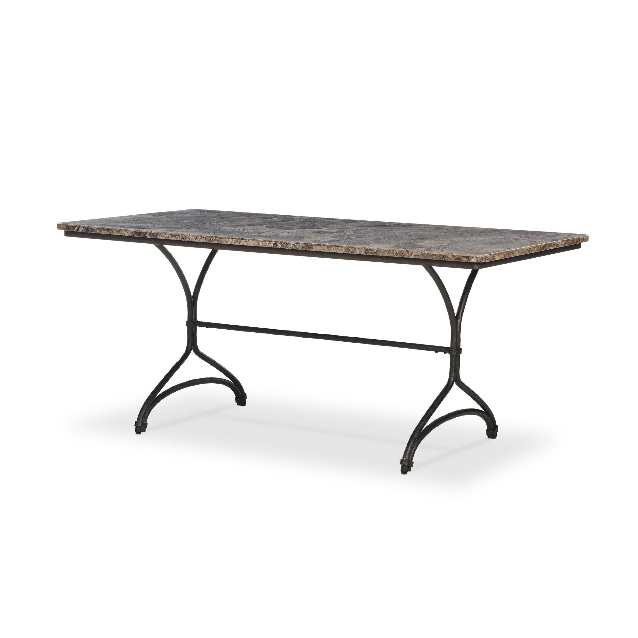 Nyssa Dining Table - Warm Grey Marble