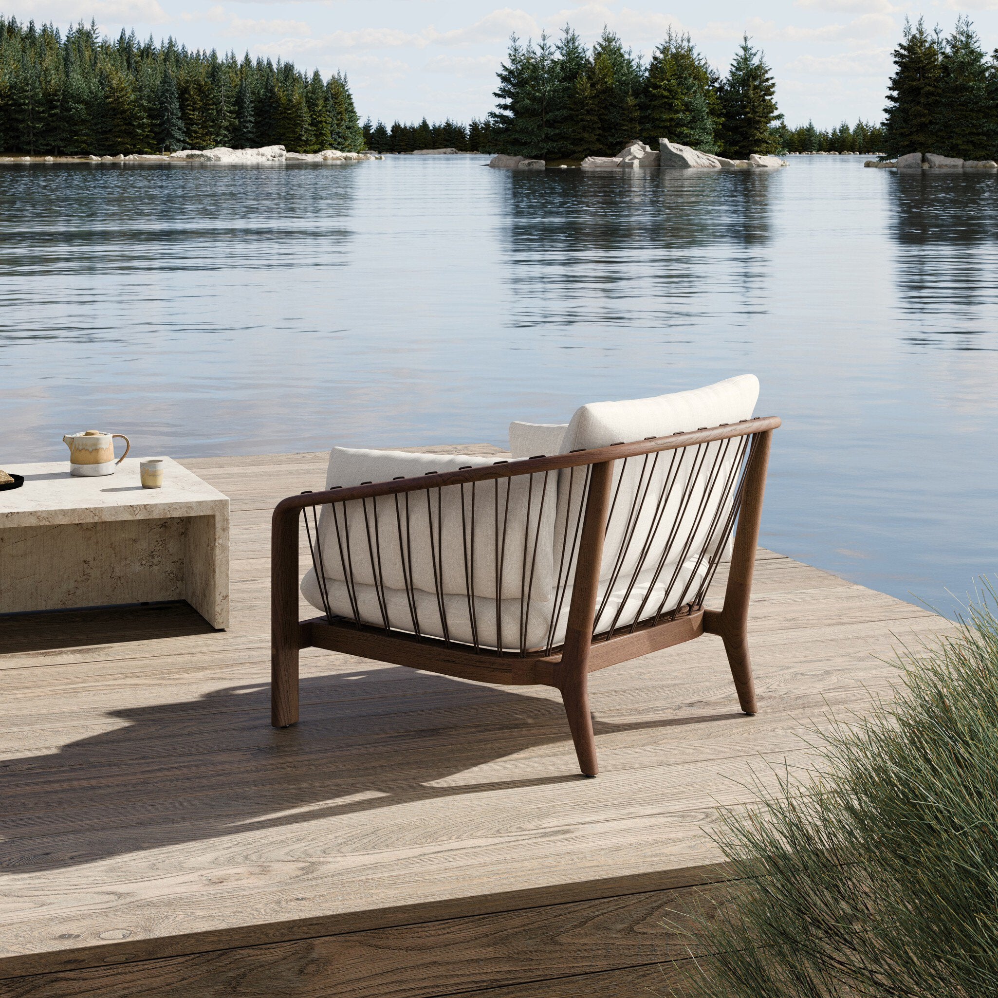 Ambrosia Outdoor Chair - Vergo Cream