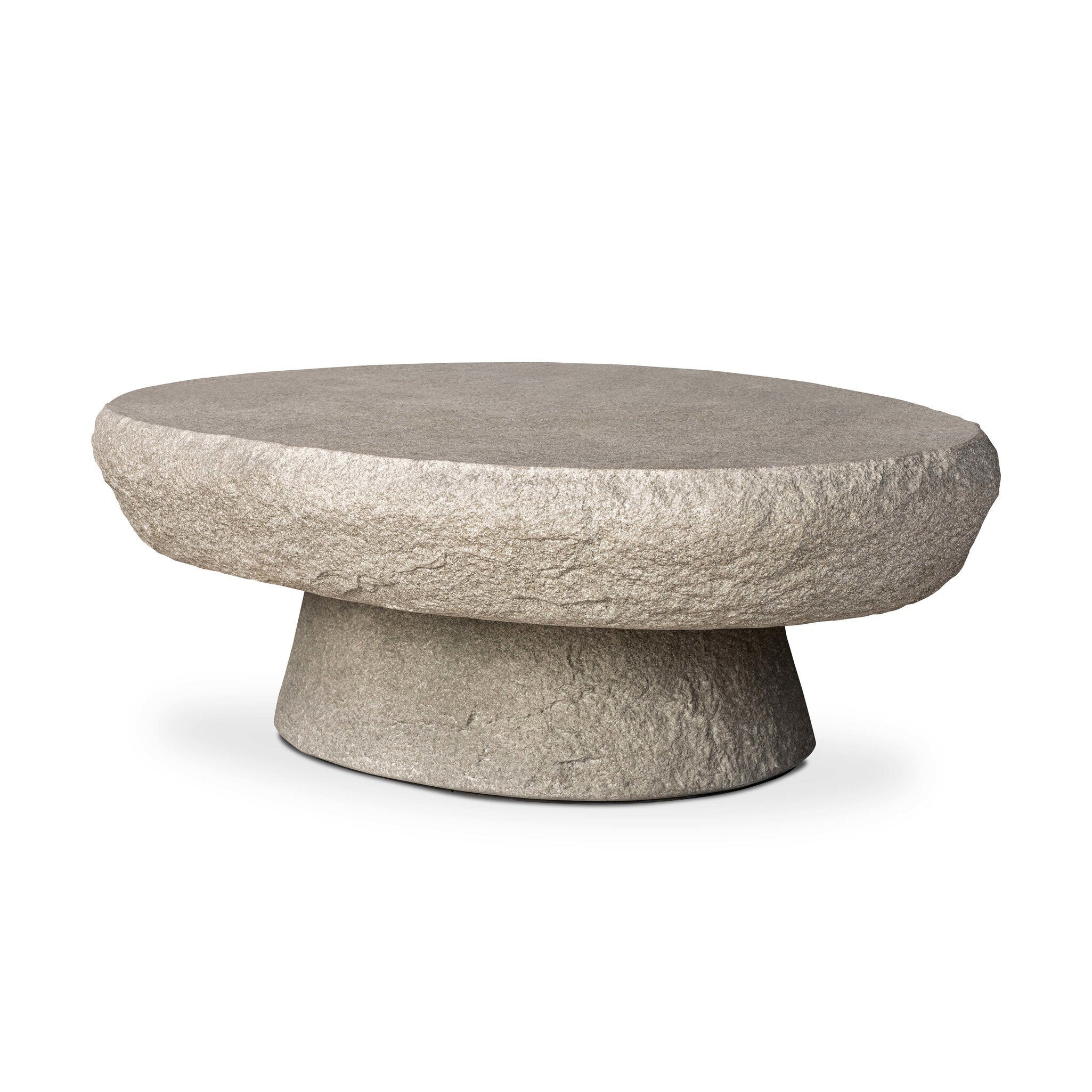 Magnus Outdoor Coffee Table - Smooth Natural Concrete