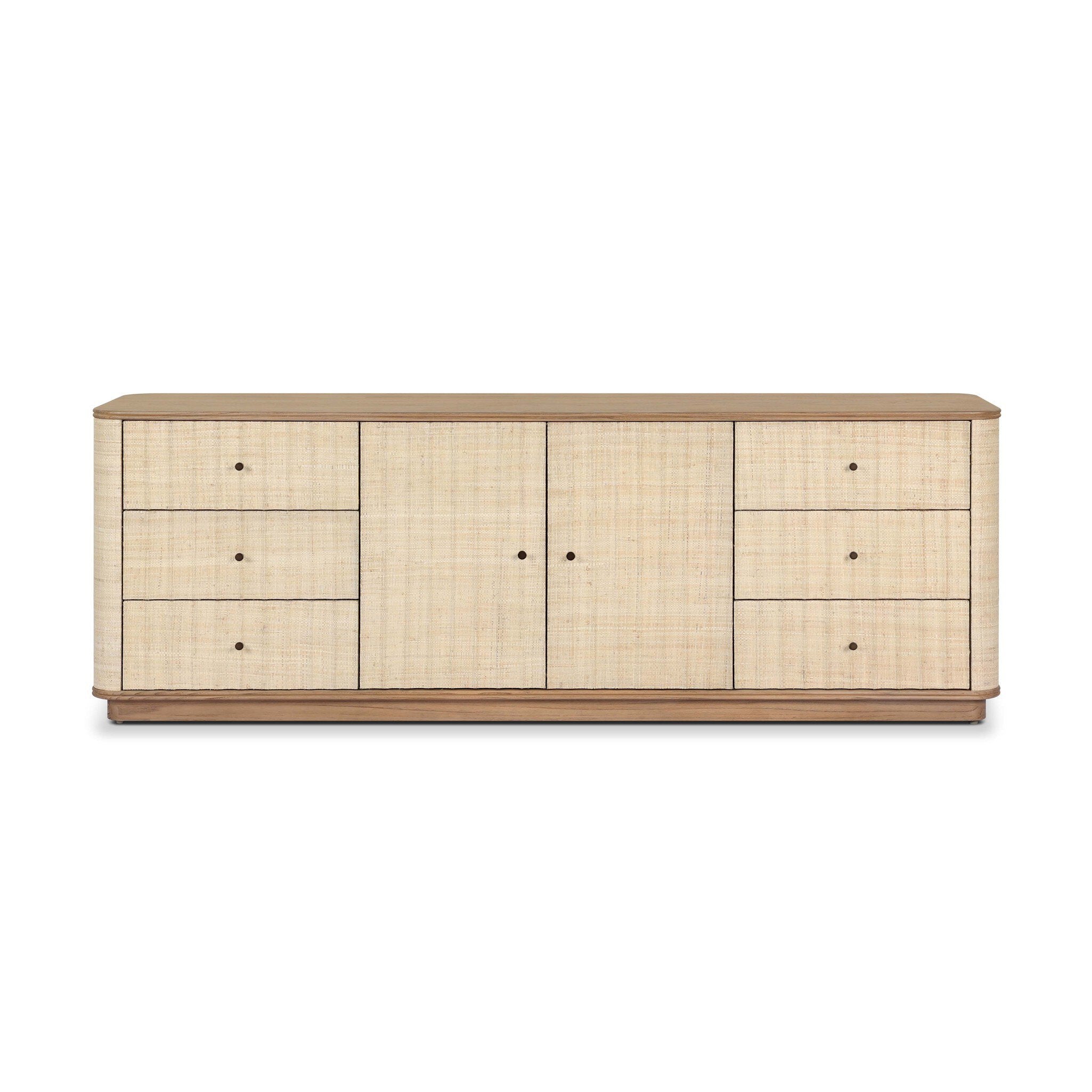 Meyer Media Console - Natural Fleck Raffia