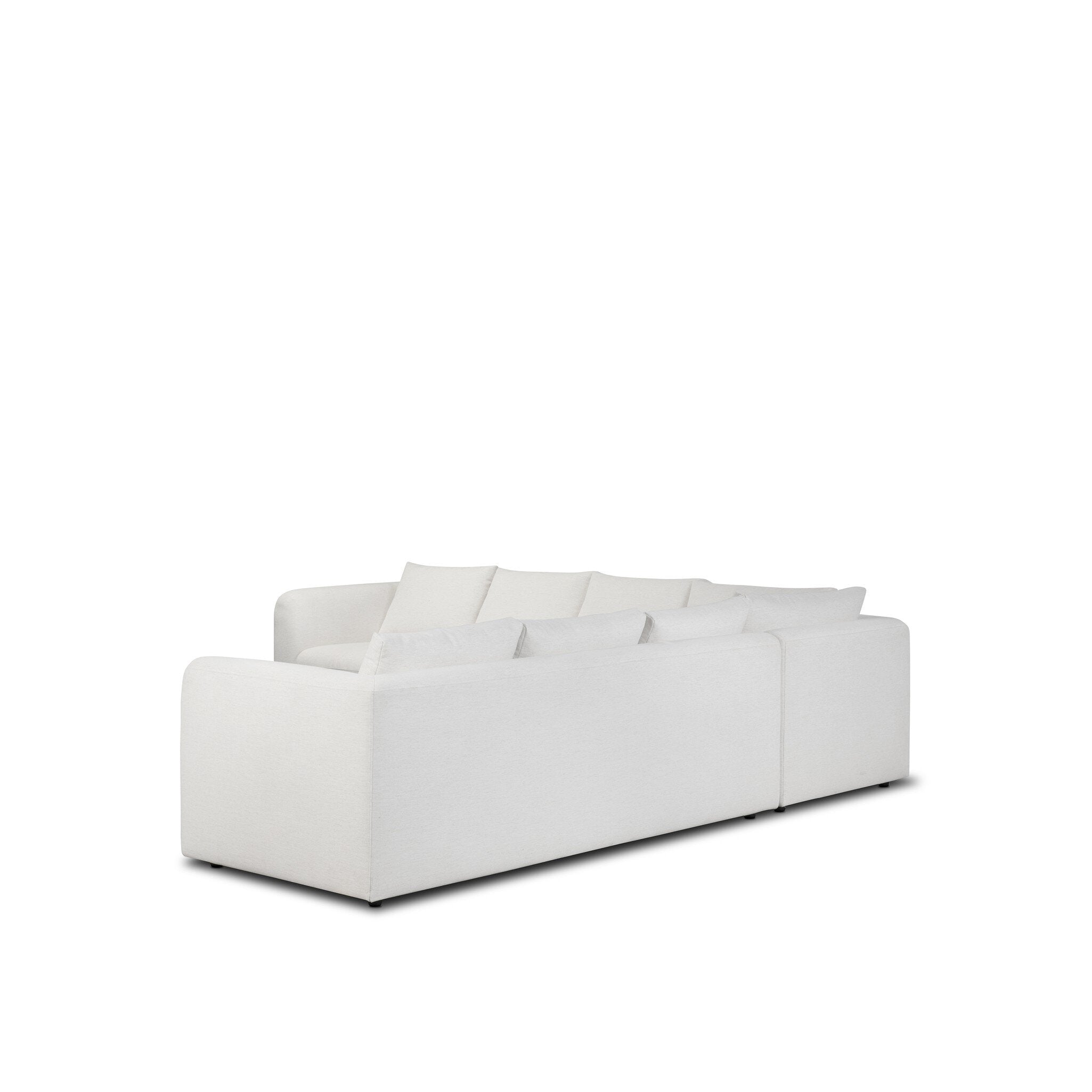 Anissa 3 Piece Corner Sectional - Crypton Nomad Snow