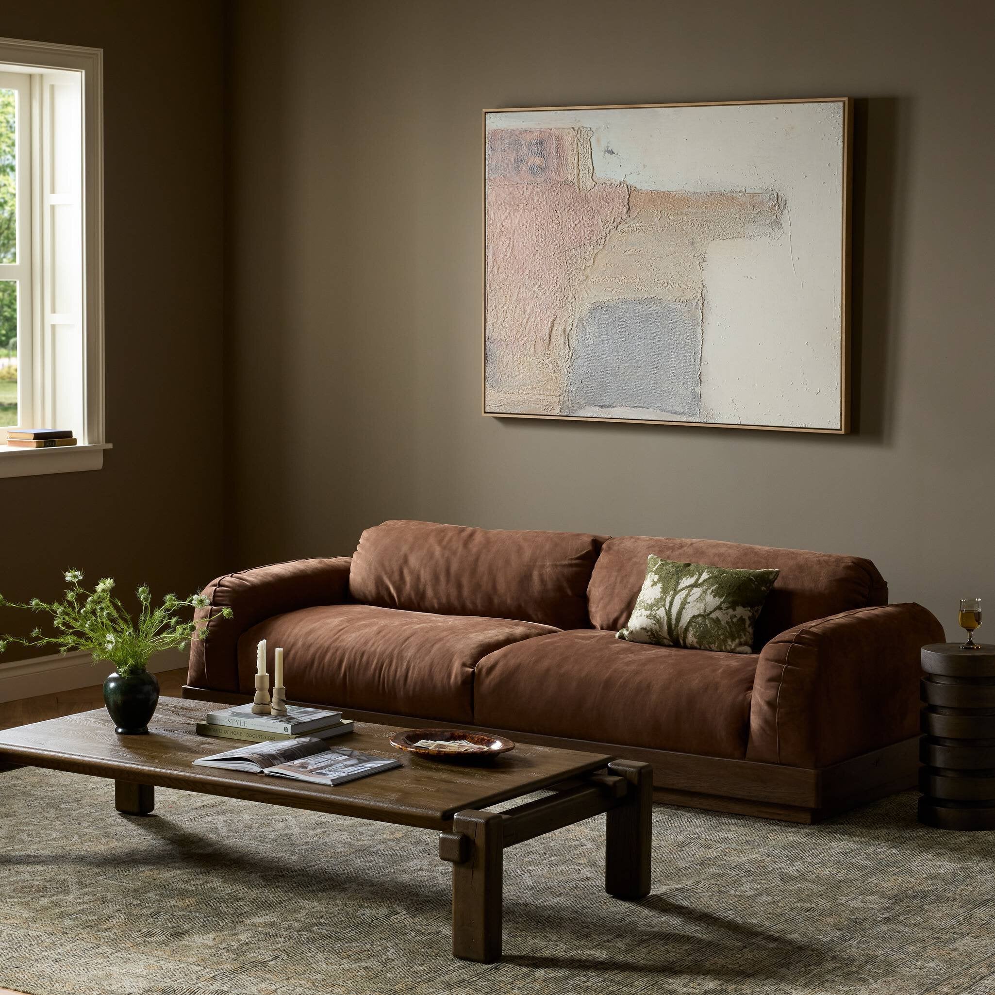 Voller 96" Sofa - Nubuck Tobacco