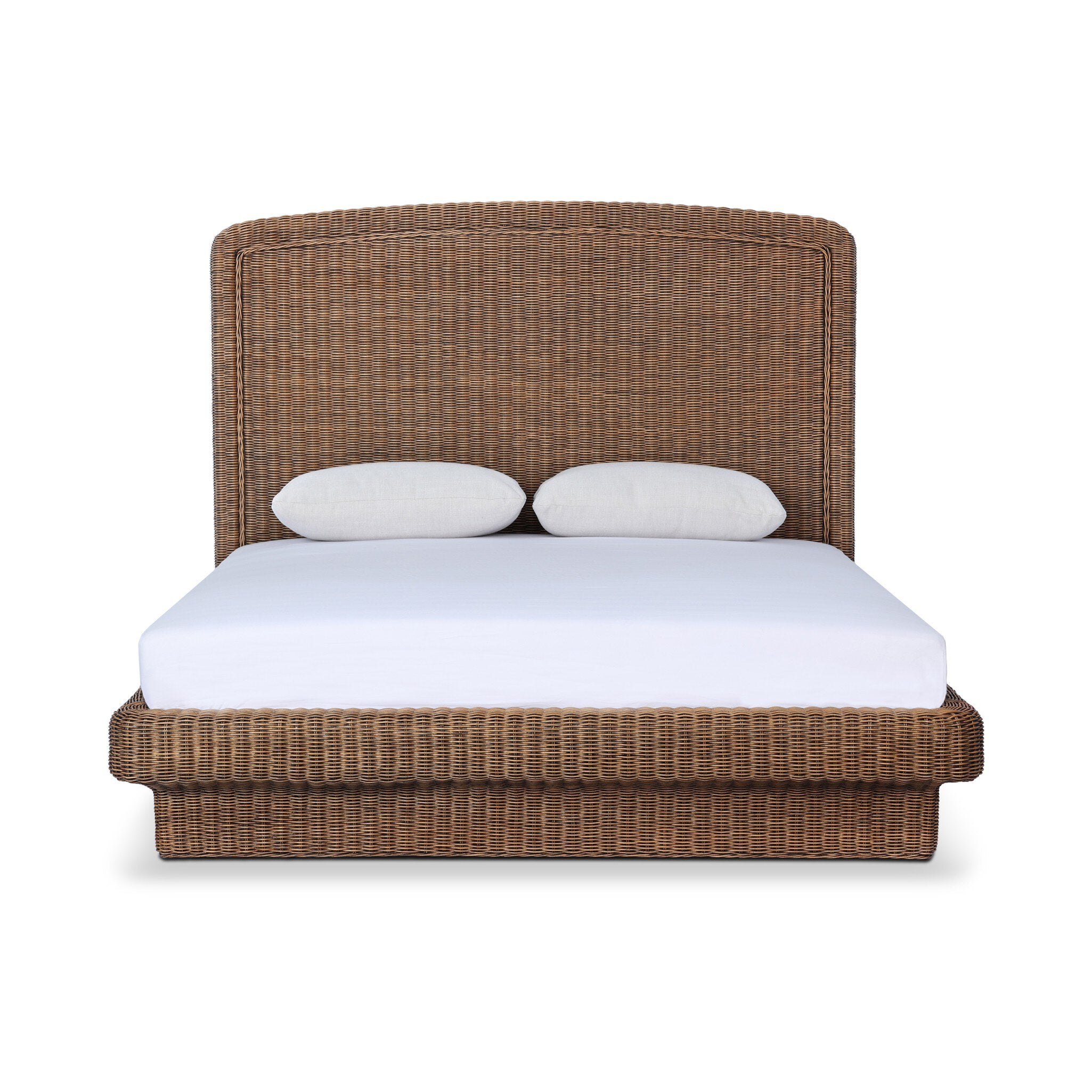 Costa Bed - Natural Brown Rattan