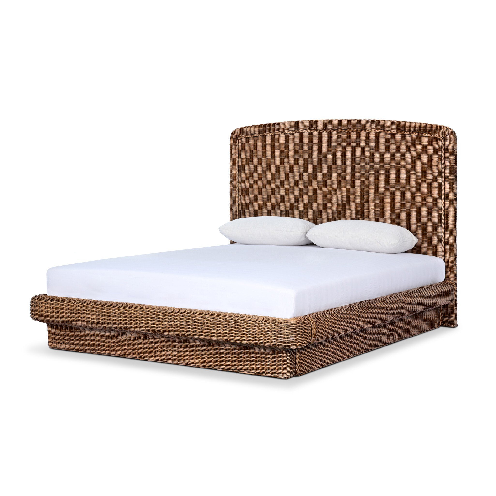 Costa Bed - Natural Brown Rattan