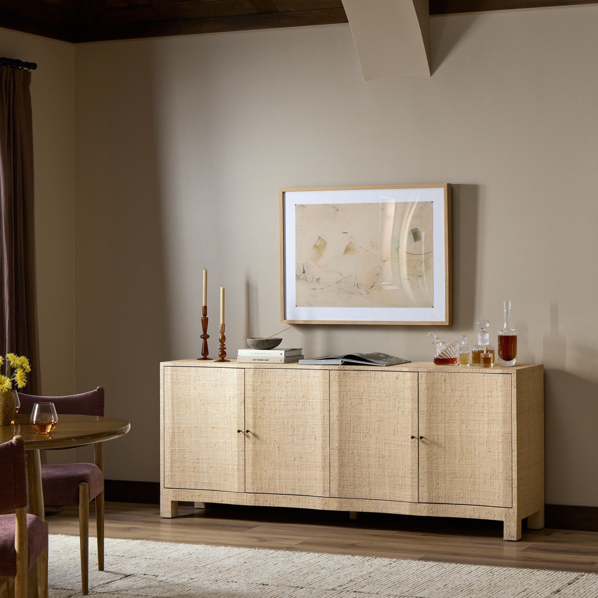 Hollis Sideboard - Natural Fleck Raffia