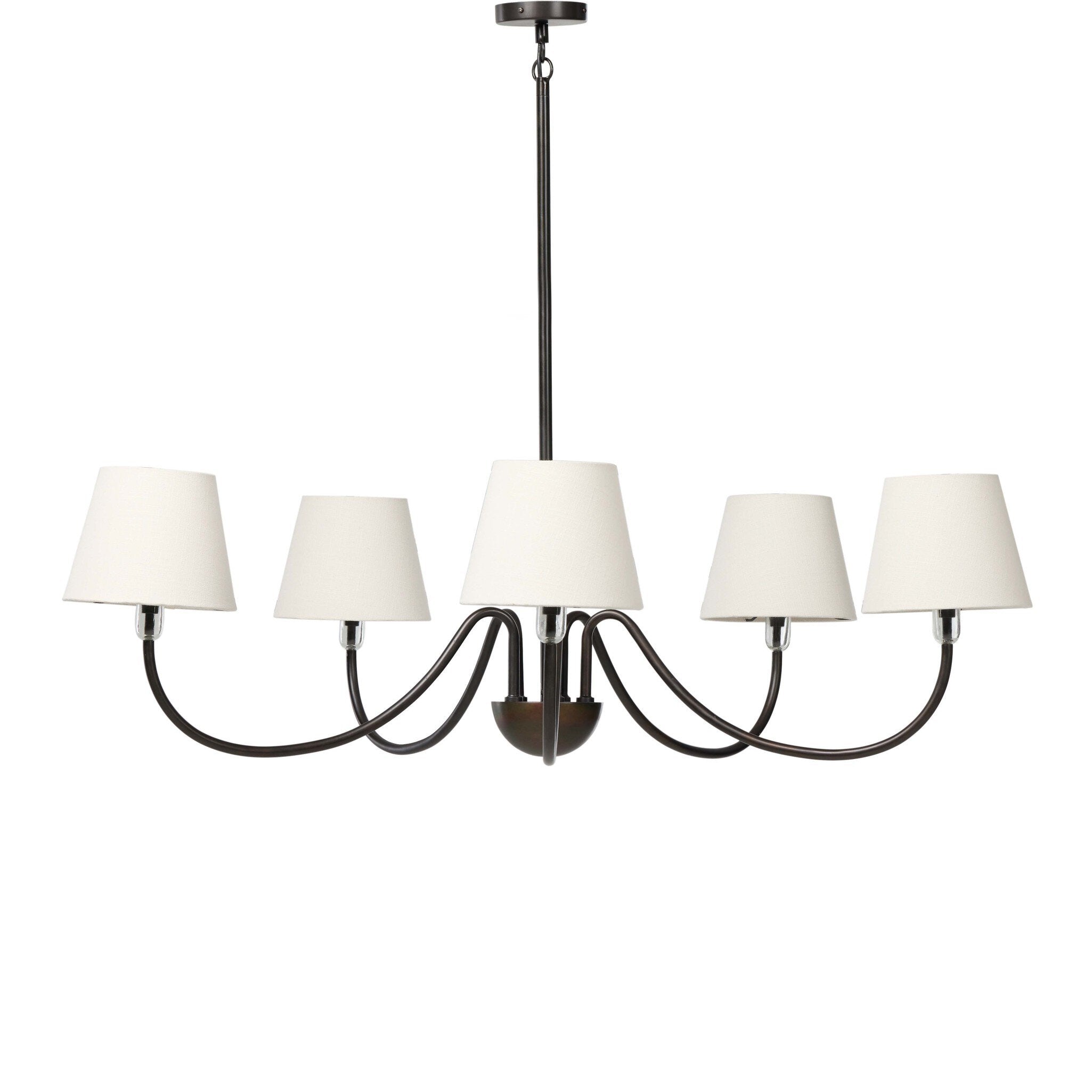 Aurine Chandelier - Dark Bronze Iron