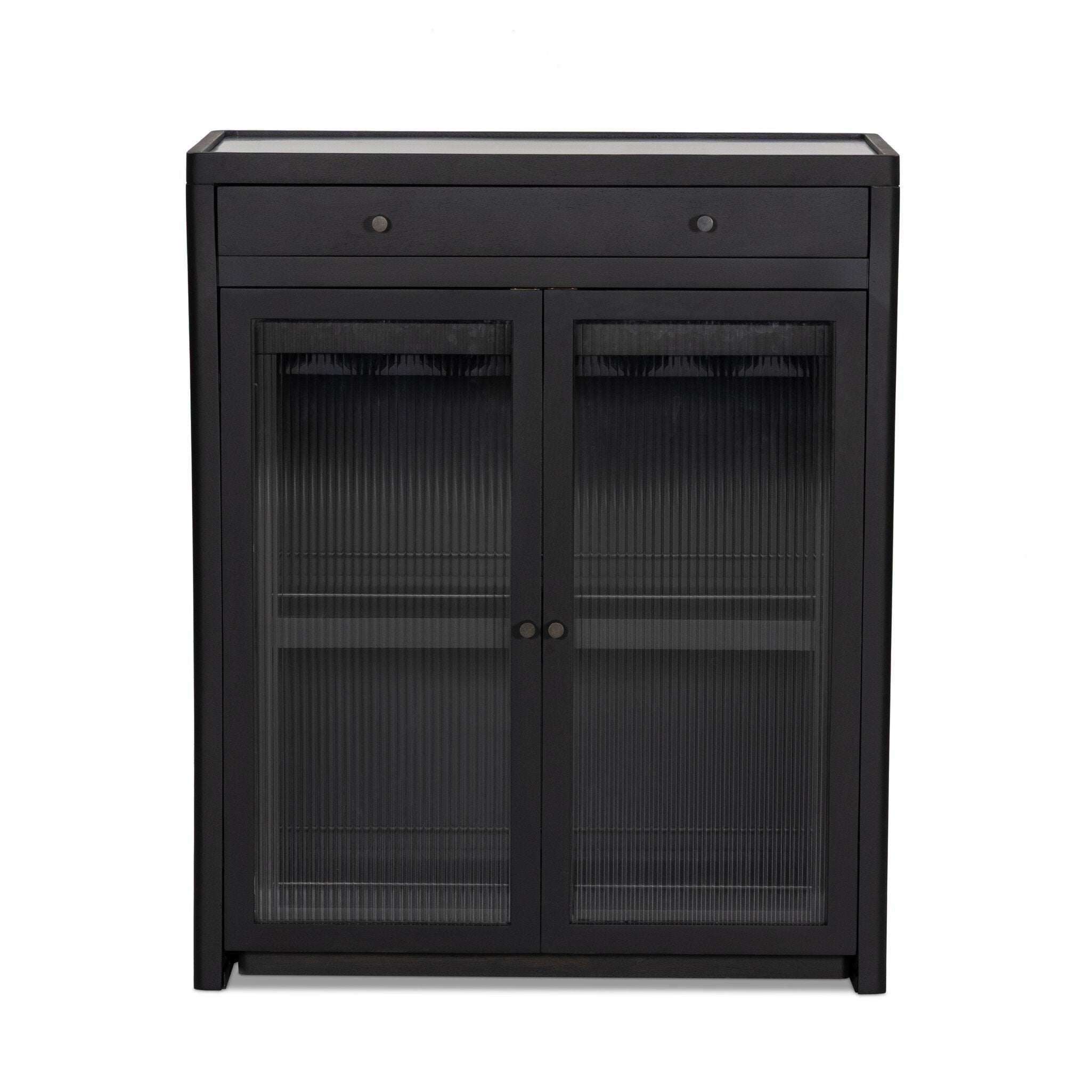Santiago Bar Cabinet - Smoked Black Mango
