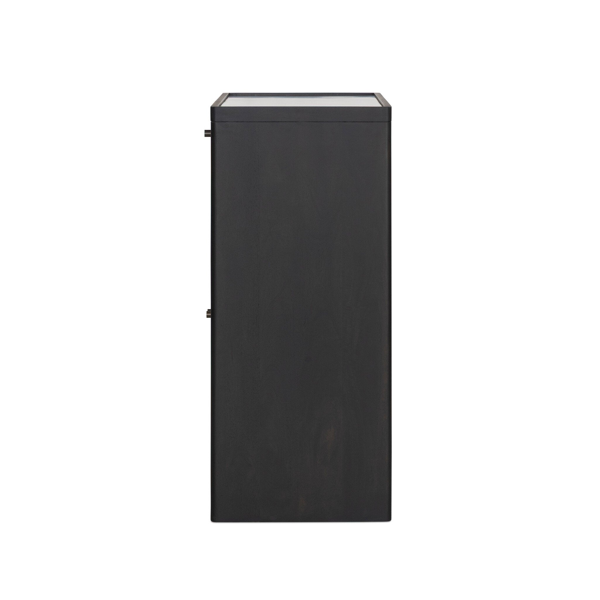 Santiago Bar Cabinet - Smoked Black Mango